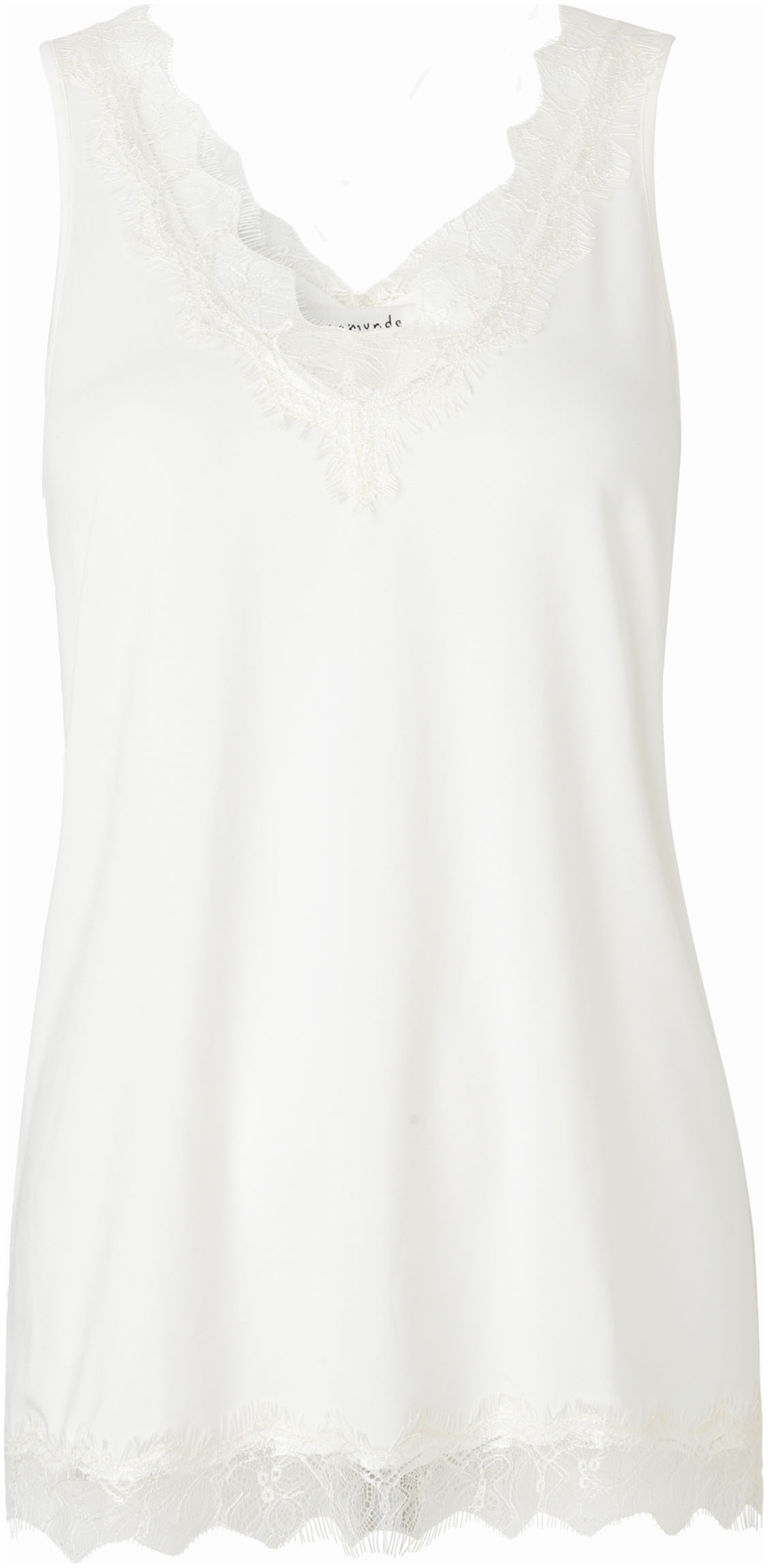 rosemunde Spitzentop "Billie Tank Top" Vintage-Spitzenbesatz an V- Ausschni günstig online kaufen