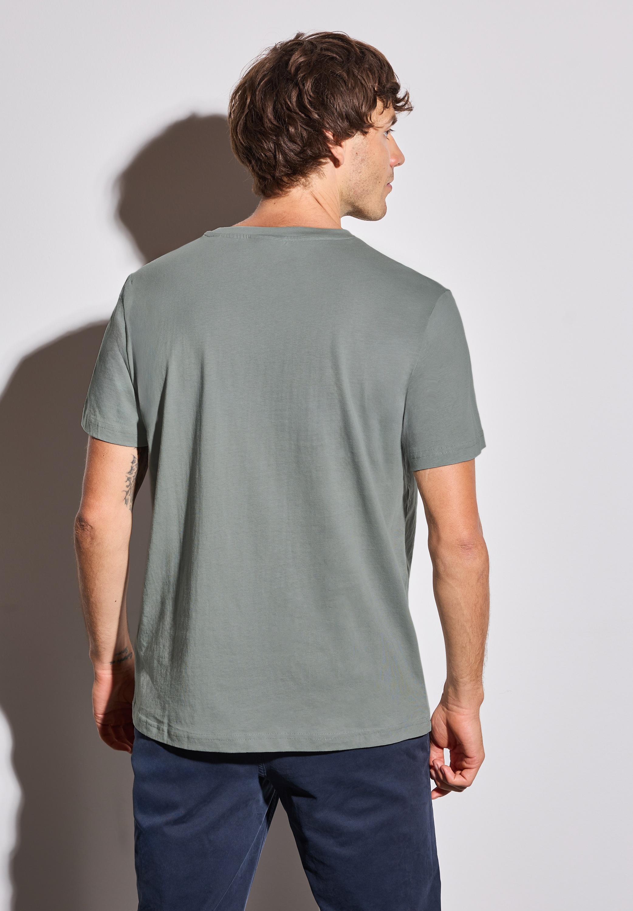 STREET ONE MEN T-Shirt, aus reiner Baumwolle