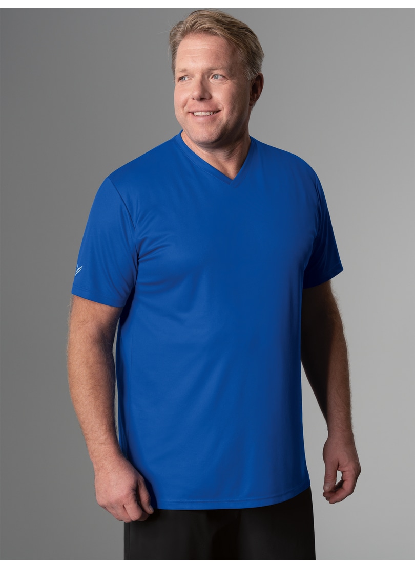Trigema T-Shirt »TRIGEMA V-Shirt COOLMAX®«, (1 tlg.)