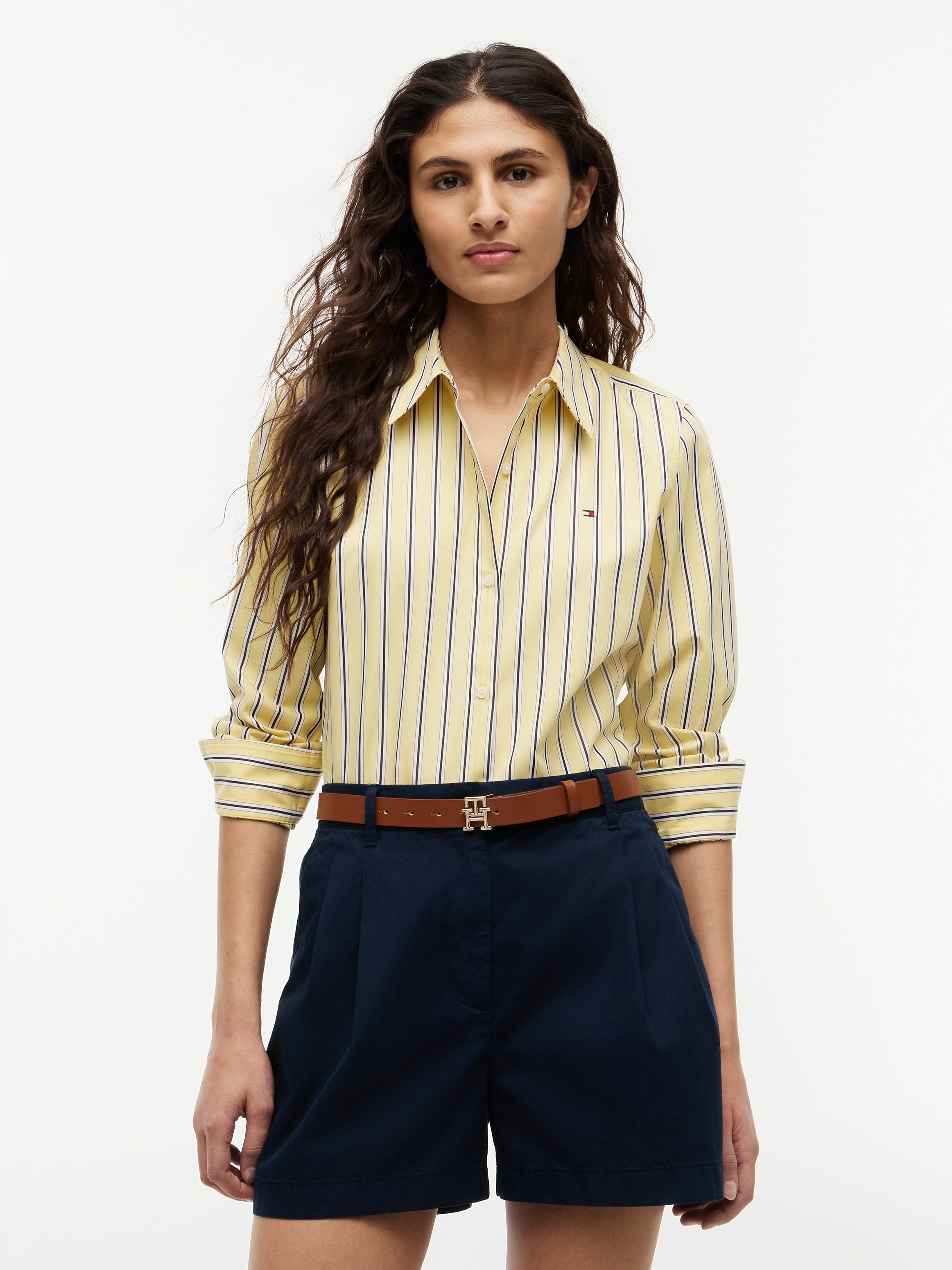 Tommy Hilfiger Hemdbluse »SUMMER POPLIN REGULAR SHIRT« Baumwolle, regular fit, auch in großen Größen