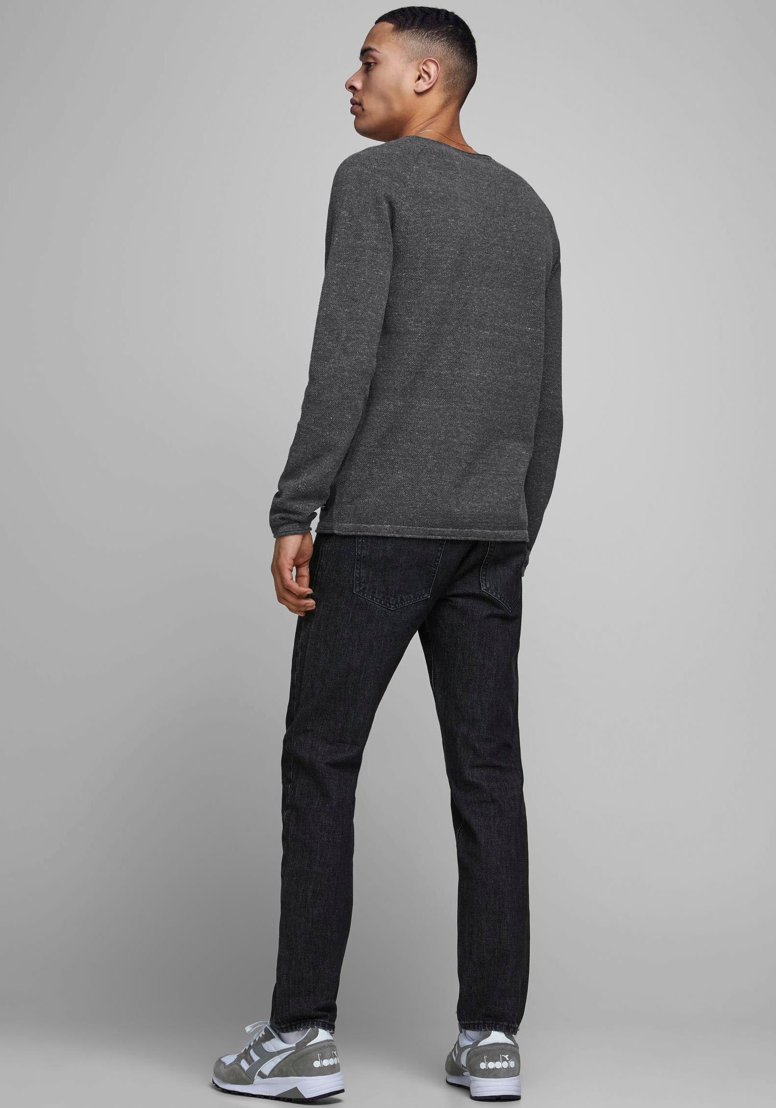 Jack & Jones Herren Sweater Pullover mit Rundhals Ausschnitt JJEHILL günstig online kaufen