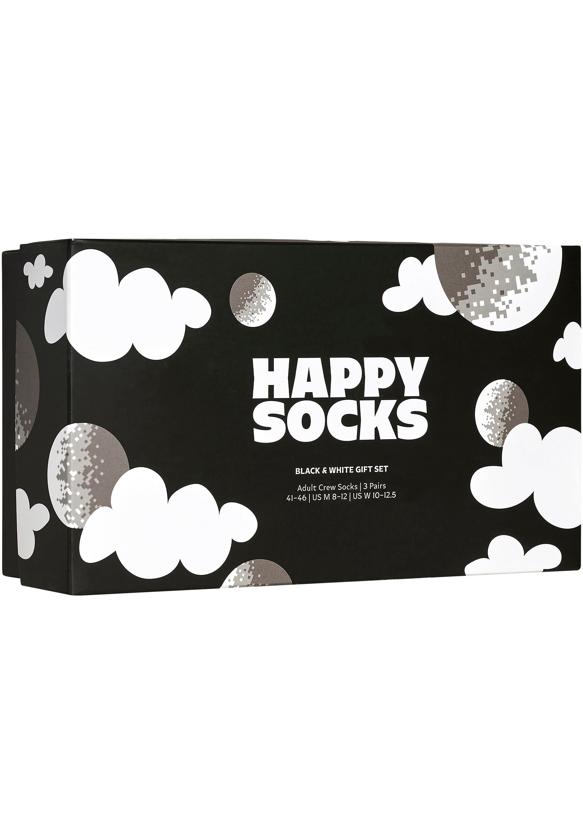 Happy Socks Socken, (3er Pack), Black & White Gift Set