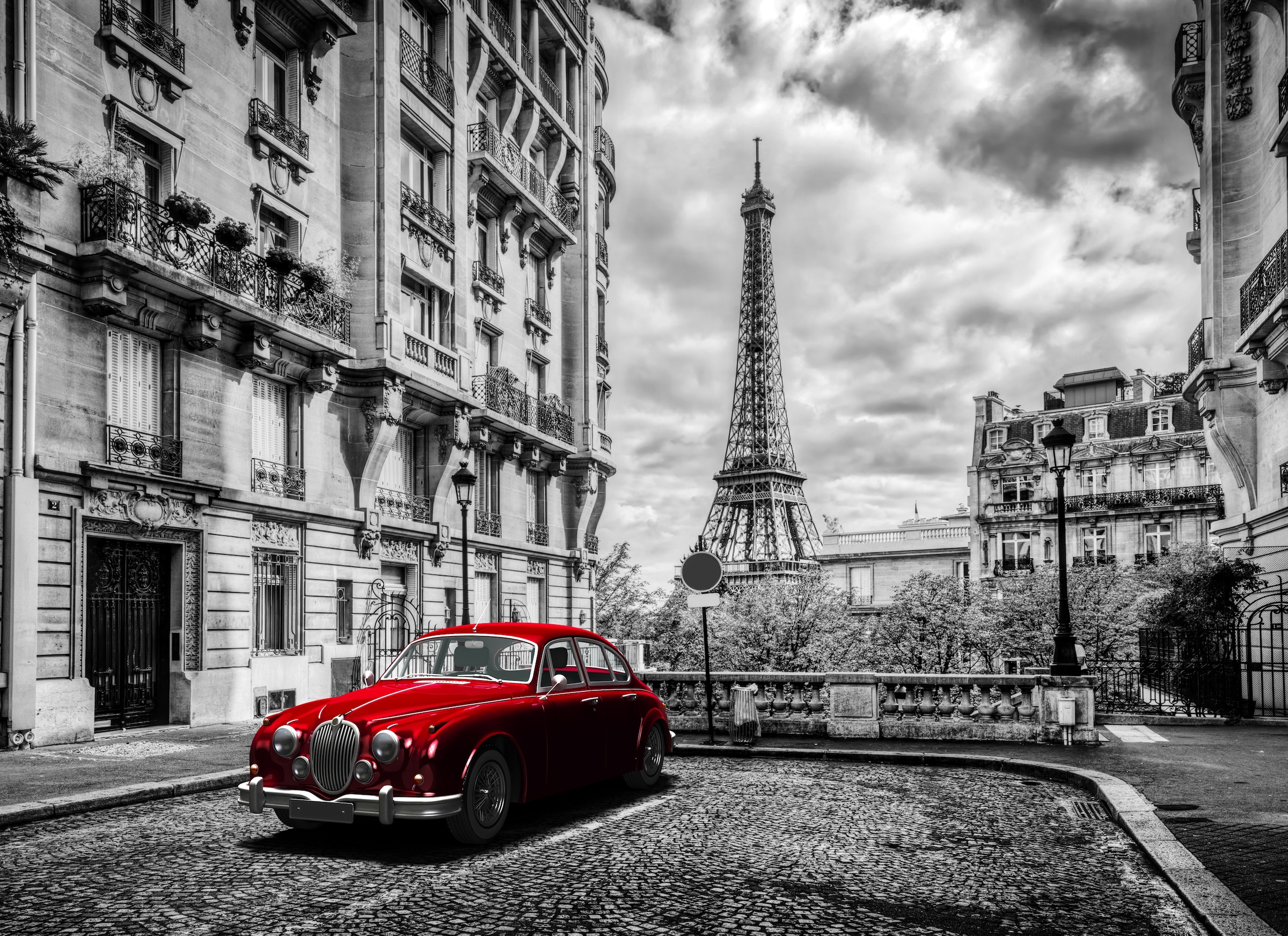 Papermoon Fototapete "Paris Eiffel Tower" glatt