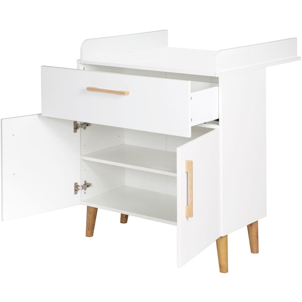 roba® Babyzimmer-Komplettset »Mick«, (Set, 3 St., Kinderbett, Schrank, Wickelkommode)