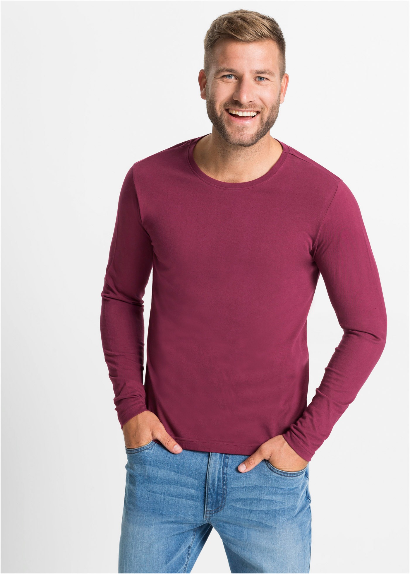 bonprix Langarmshirt "Langarmshirt (3er Pack)" Packung, 3, 3 Stk. tlg. Lang günstig online kaufen