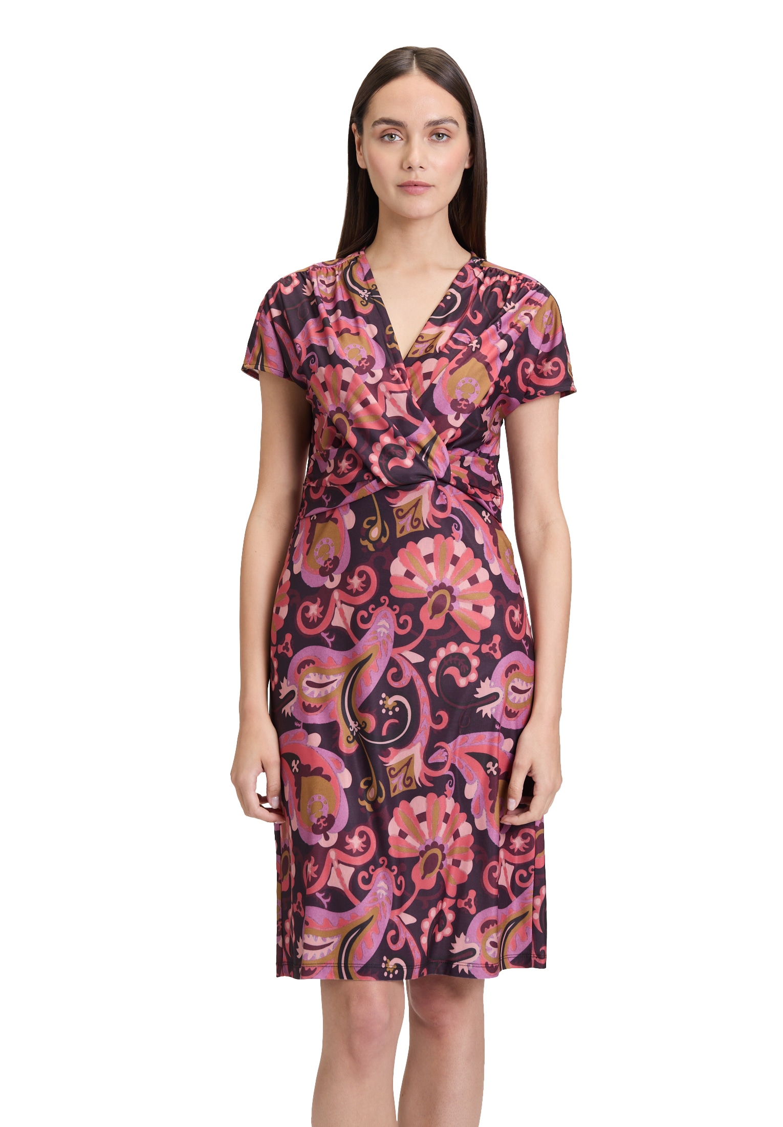 Cartoon Jerseykleid "Damen mit Raffung" Ohne Tasche günstig online kaufen