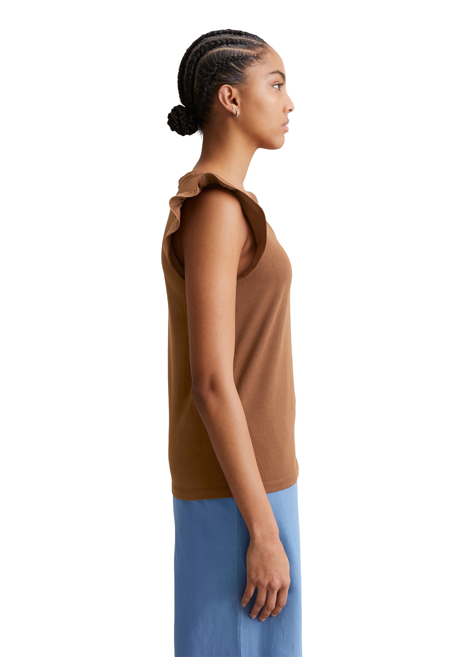 Marc O'Polo DENIM T-Shirt »aus Material-Mix«