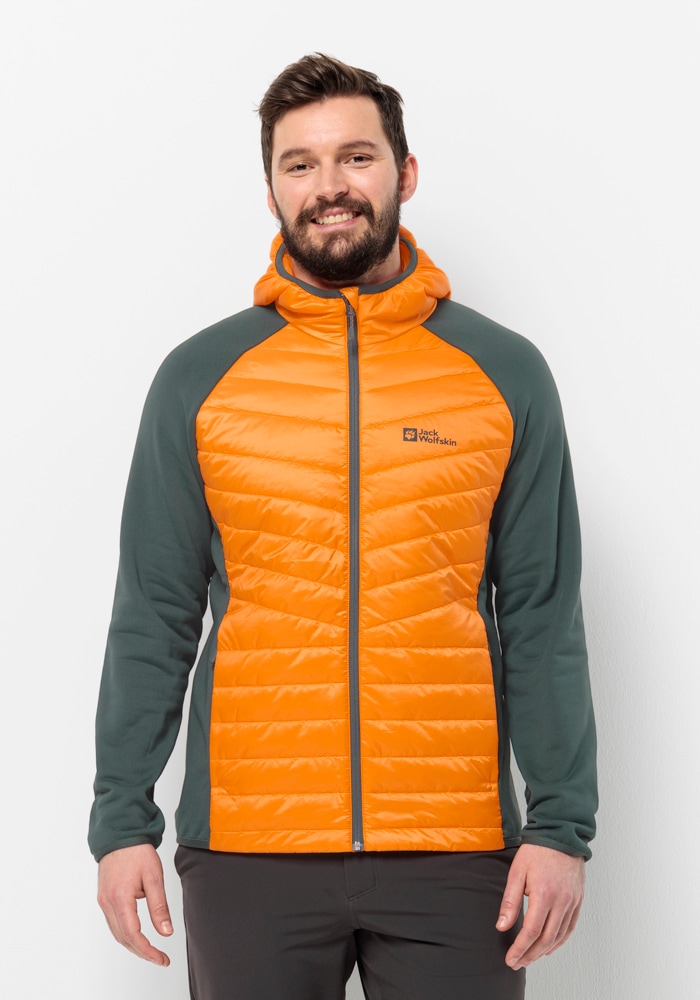 Jack Wolfskin Hybridjacke "ROUTEBURN PRO HYBRID M", mit Kapuze