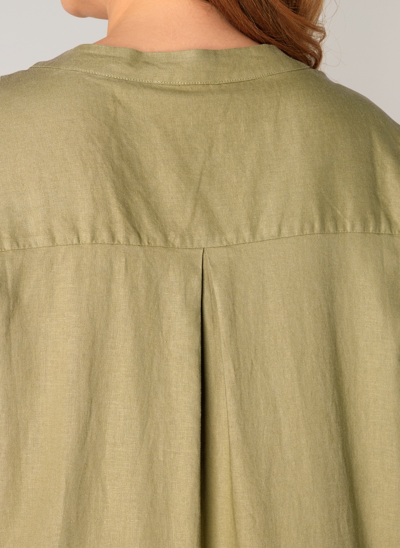 Thumbnail - Base Level Curvy Tunikakleid "Yacinthe" Sommerkleid mit Leinen