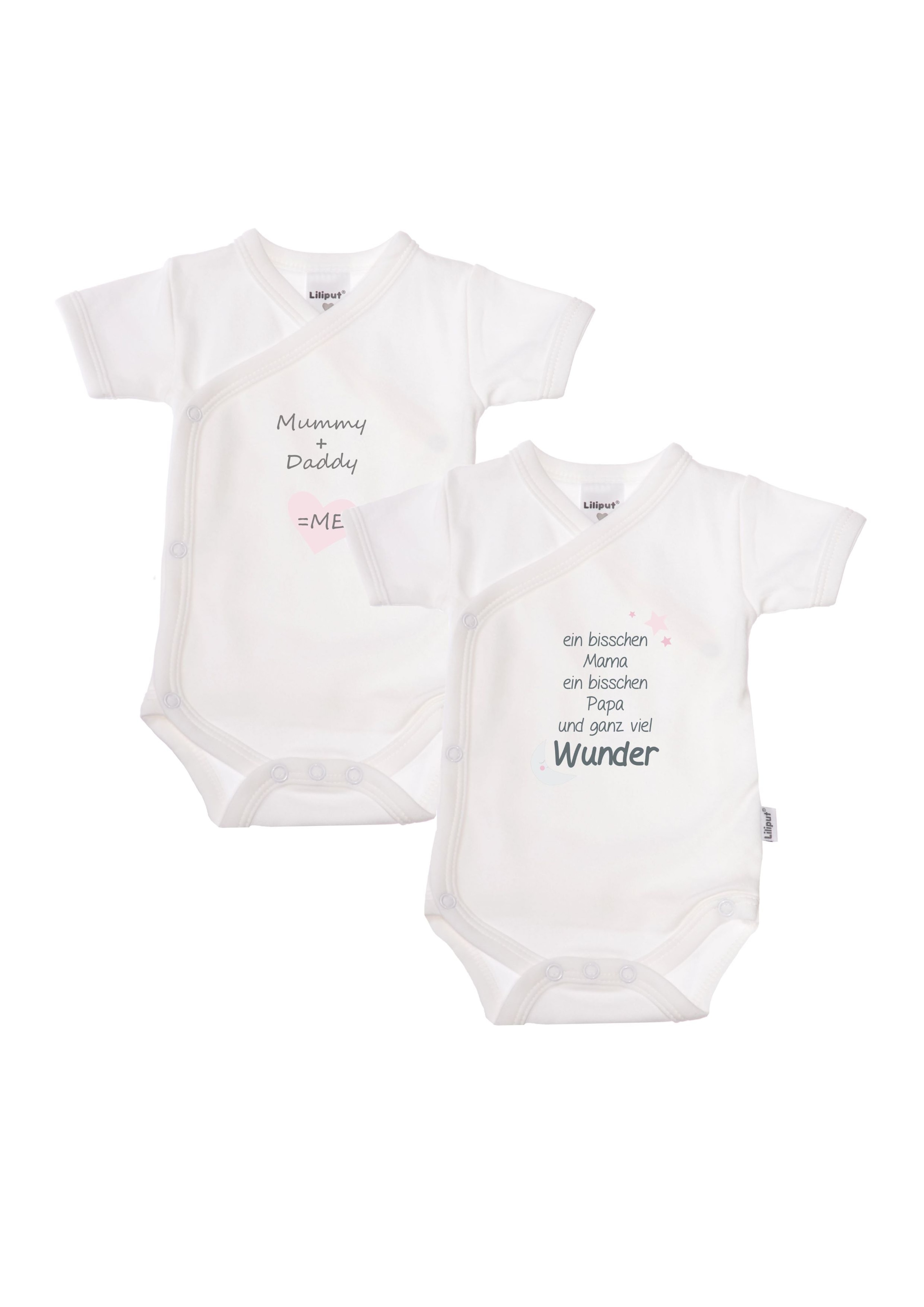 Liliput Body "Mummy und Daddy", im 2er Pack mit praktischer Druckknopfleiste