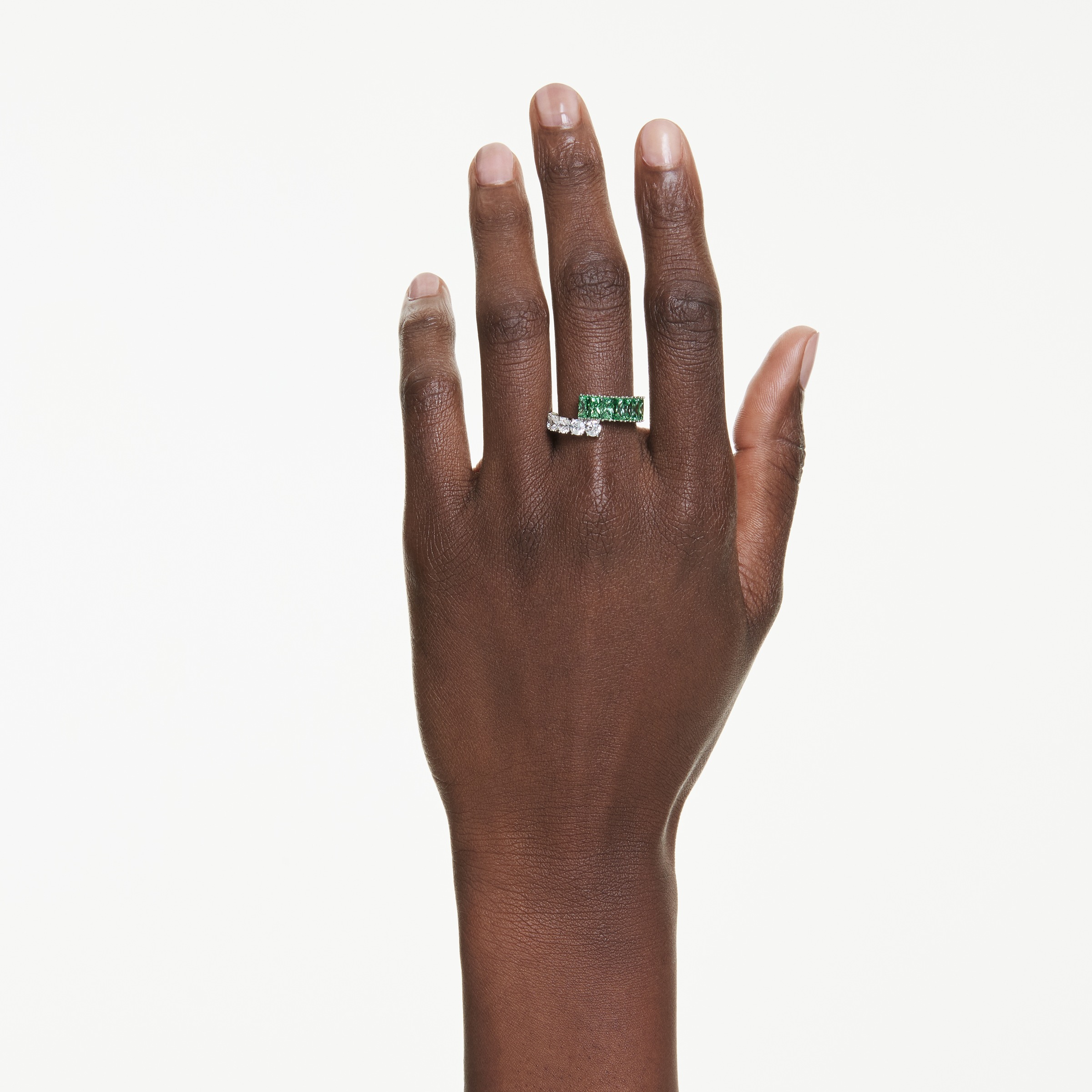 Swarovski Fingerring »Schmuck Geschenk Matrix Ring,«, mit Swarovski® Kristall, Zirkonia (synth.)