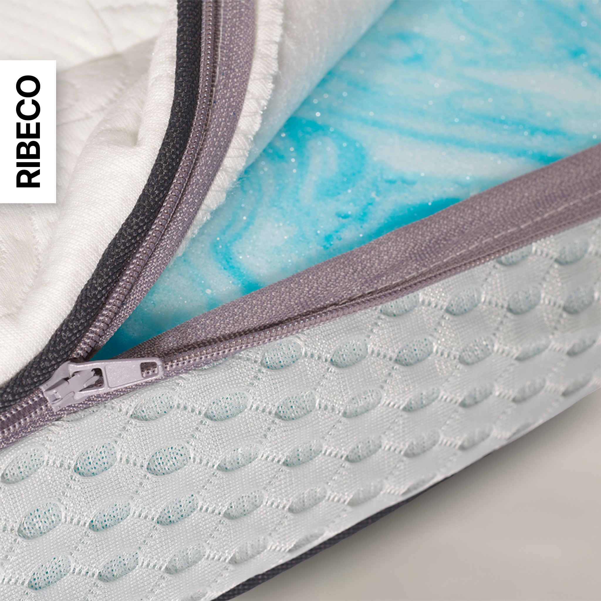 RIBECO Topper »Aaron MAXI, Topper 90x200 cm,180x200 cm« Matratze, Boxspringbett geeignet, ergonomisch, Made in EU