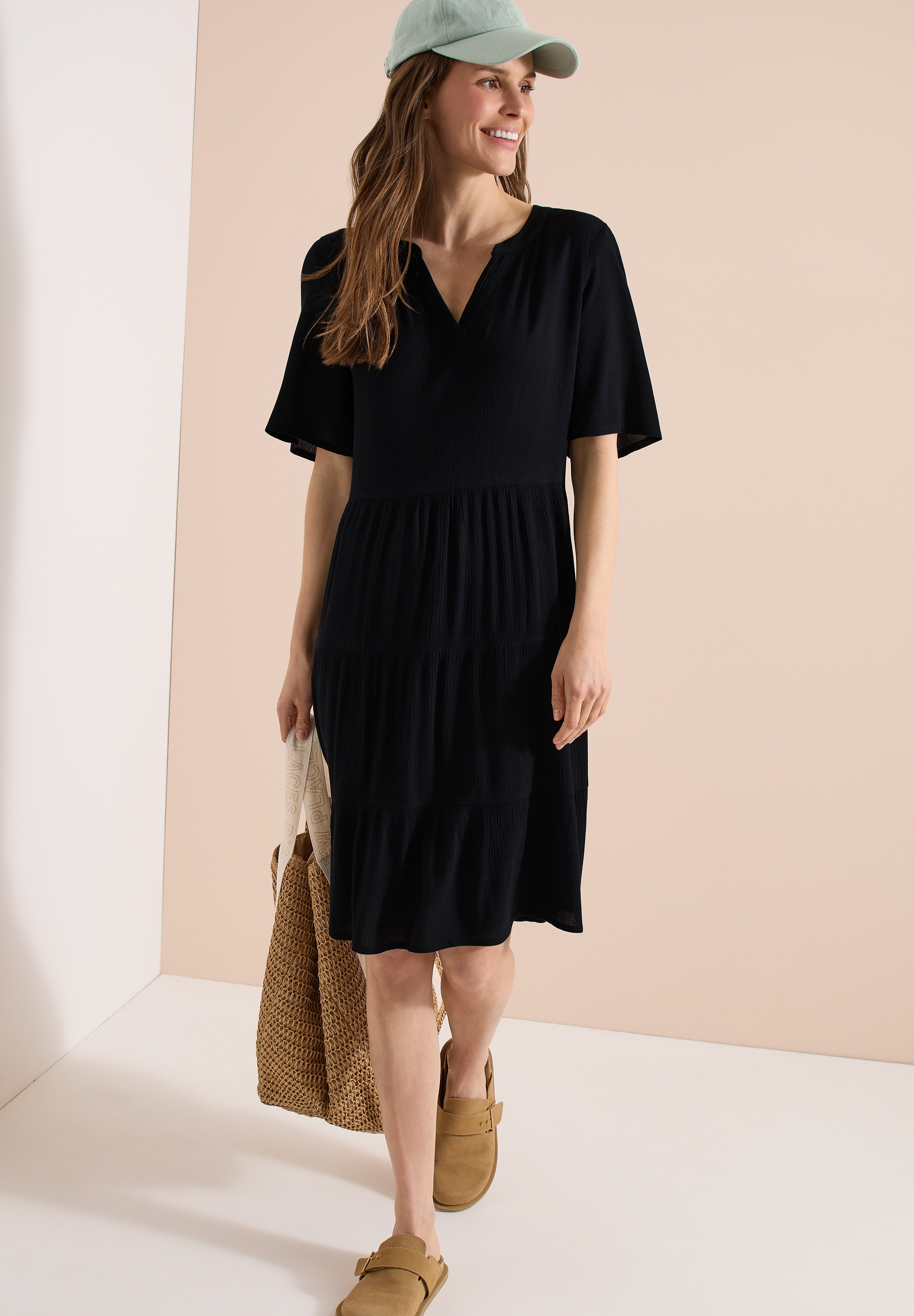 Cecil Sommerkleid Ohne Taschen mit grafischem Muster