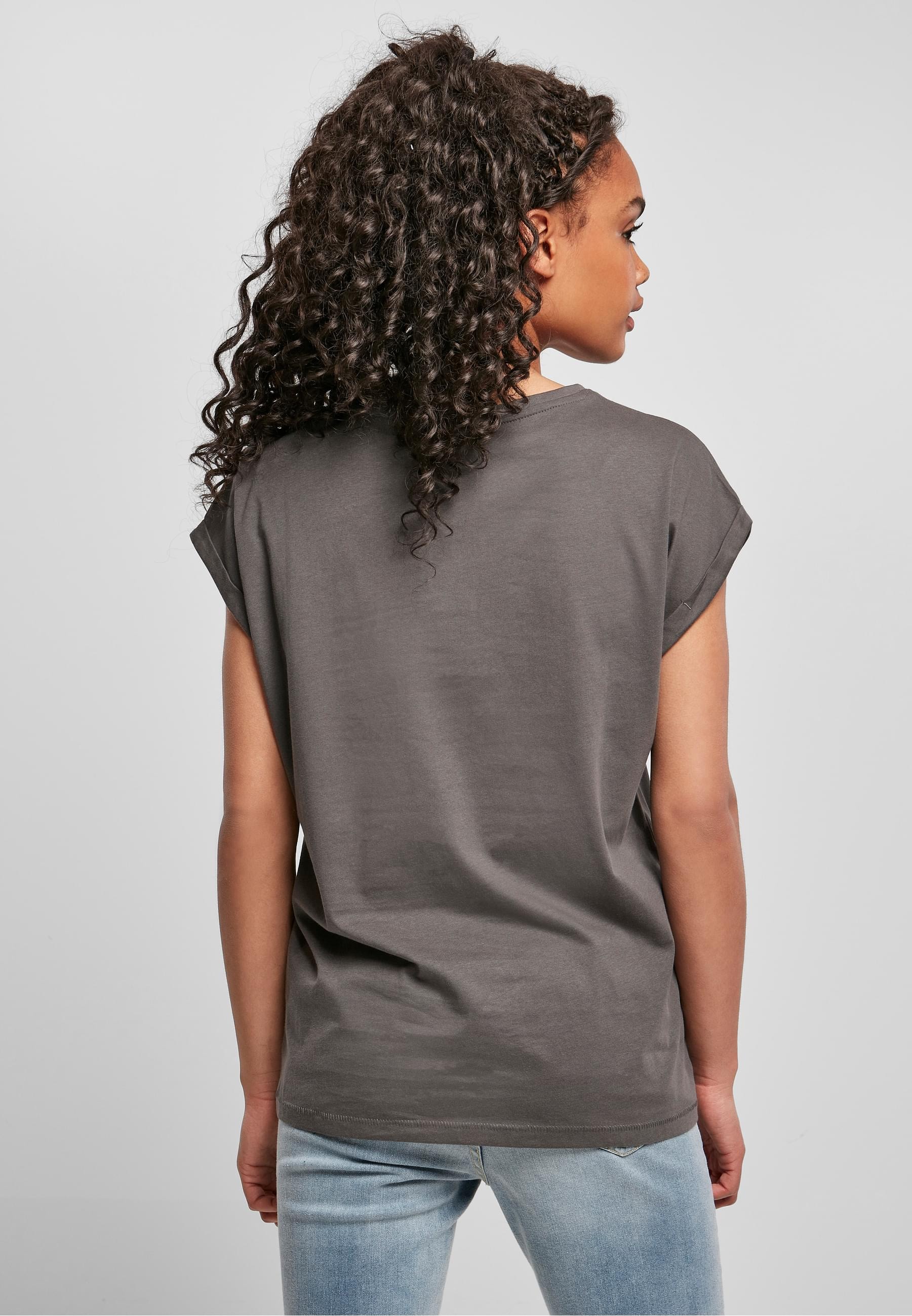 URBAN CLASSICS Kurzarmshirt »Urban Classics Damen Ladies Extended Shoulder Tee«, (1 tlg.)