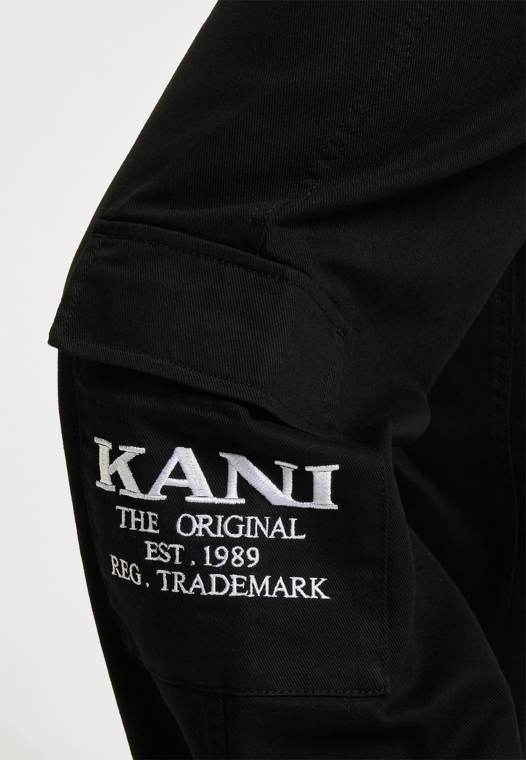 Karl Kani Stoffhose »Karl Kani Damen KK Denim K Cargo Pants«, (1 tlg.)