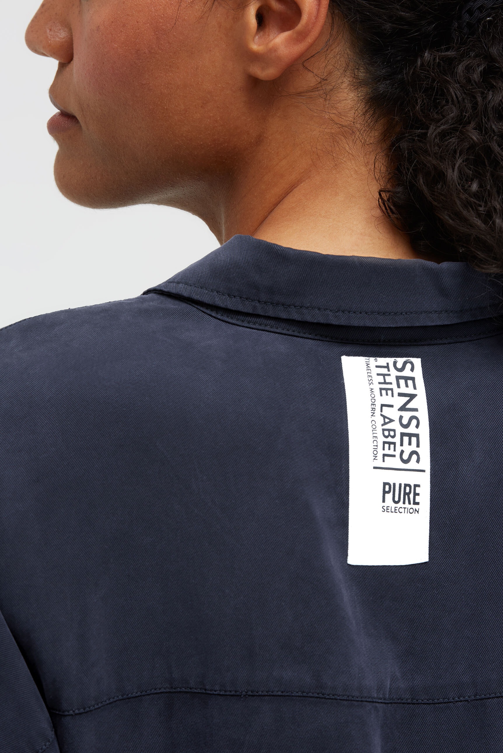SENSES.THE LABEL Sommerkleid Klappentaschen mit Bindegürtel