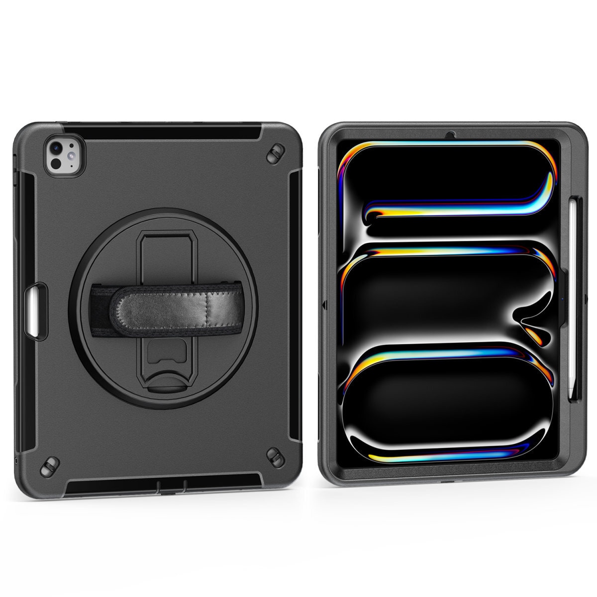 4smarts Tablet-Hülle »Rugged Case GRIP für Apple iPad Pro 13 (M4, 2024)«, Backcover, Schutzhülle, Handyschutzhülle, Case, Schutzcase, stoßfest
