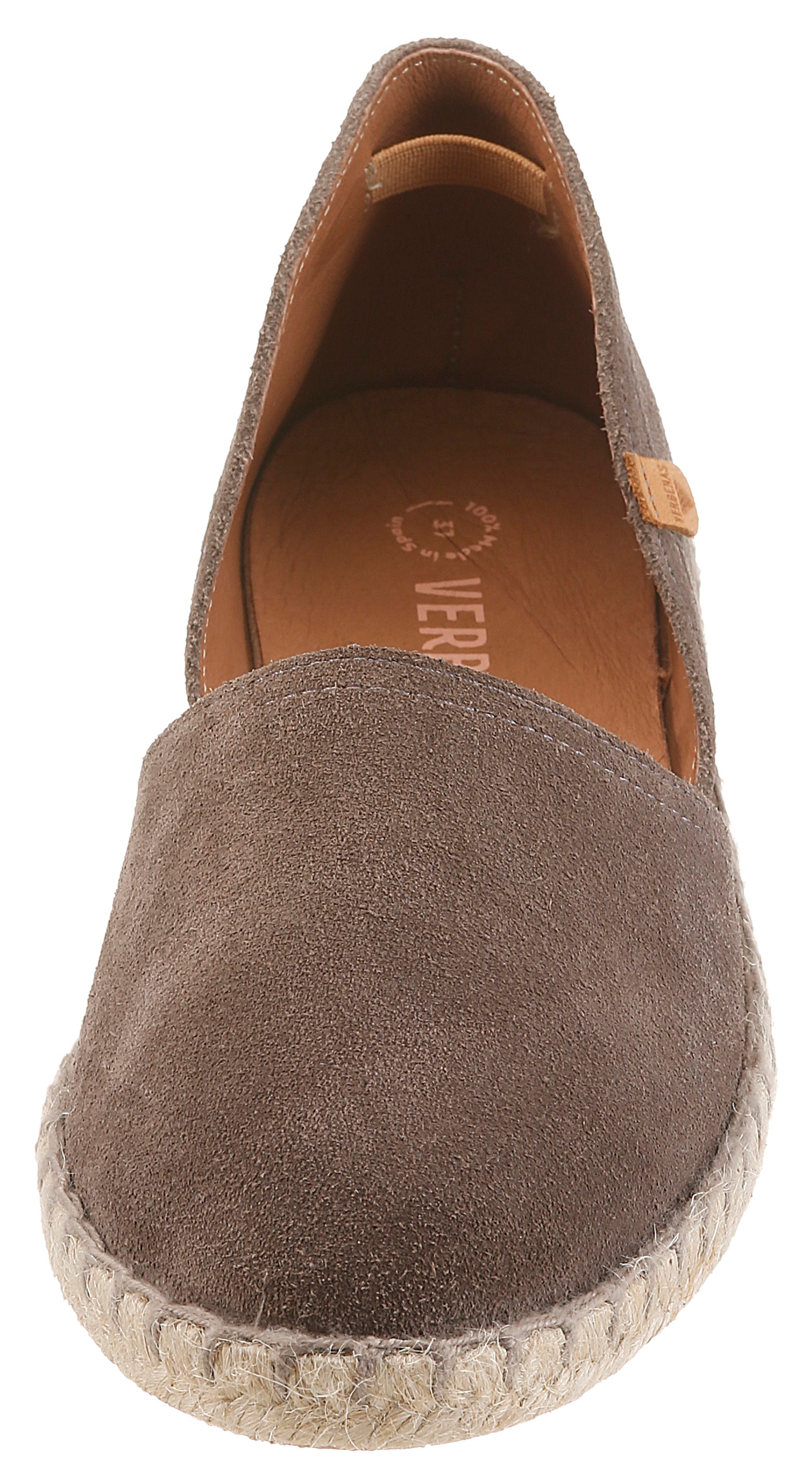 Verbenas Espadrille Gray Suede Size 39 3