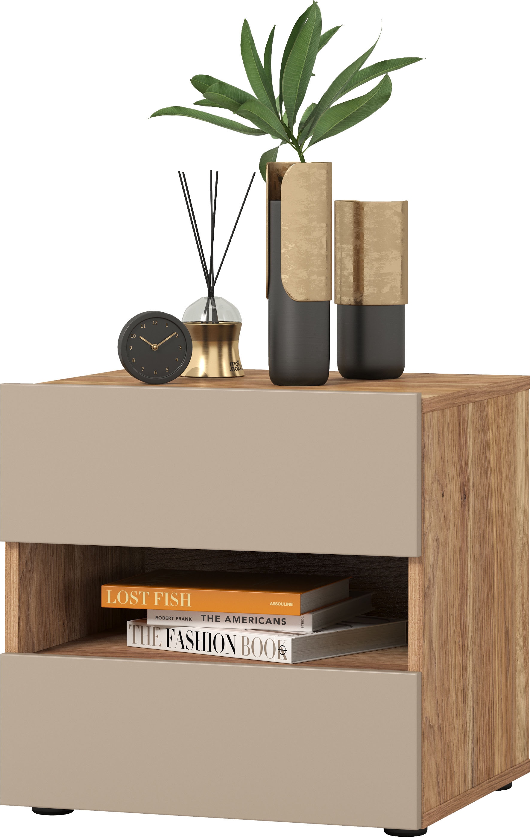Home affaire Nachtkommode "Wharton,Breite 46cm, Nachtschrank mit 2 Schublad günstig online kaufen