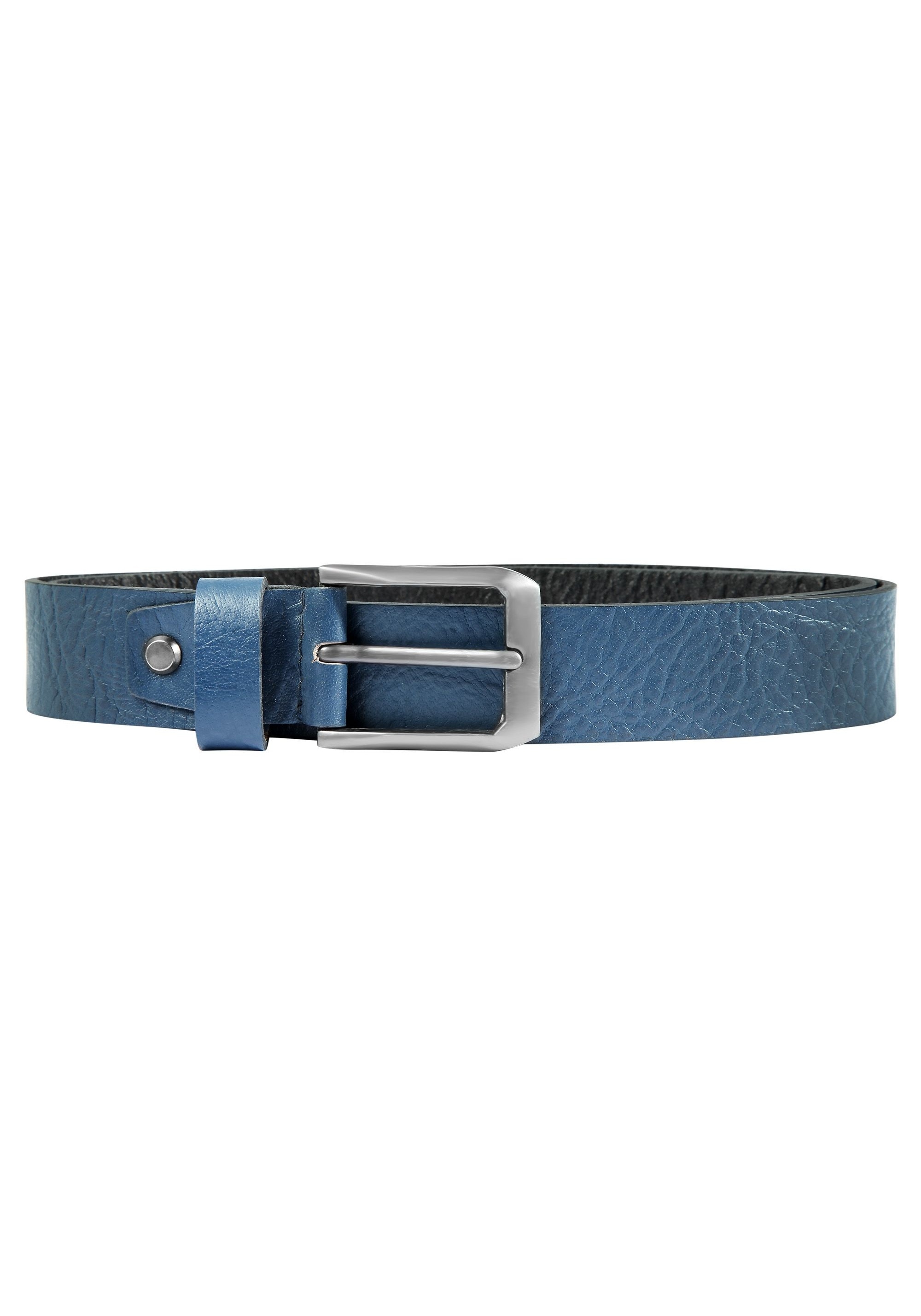 Leonardo Verrelli Ledergürtel »85 cm - 125 cm (Bundweite) in Blau aus 100% Echtleder, kürzbar«