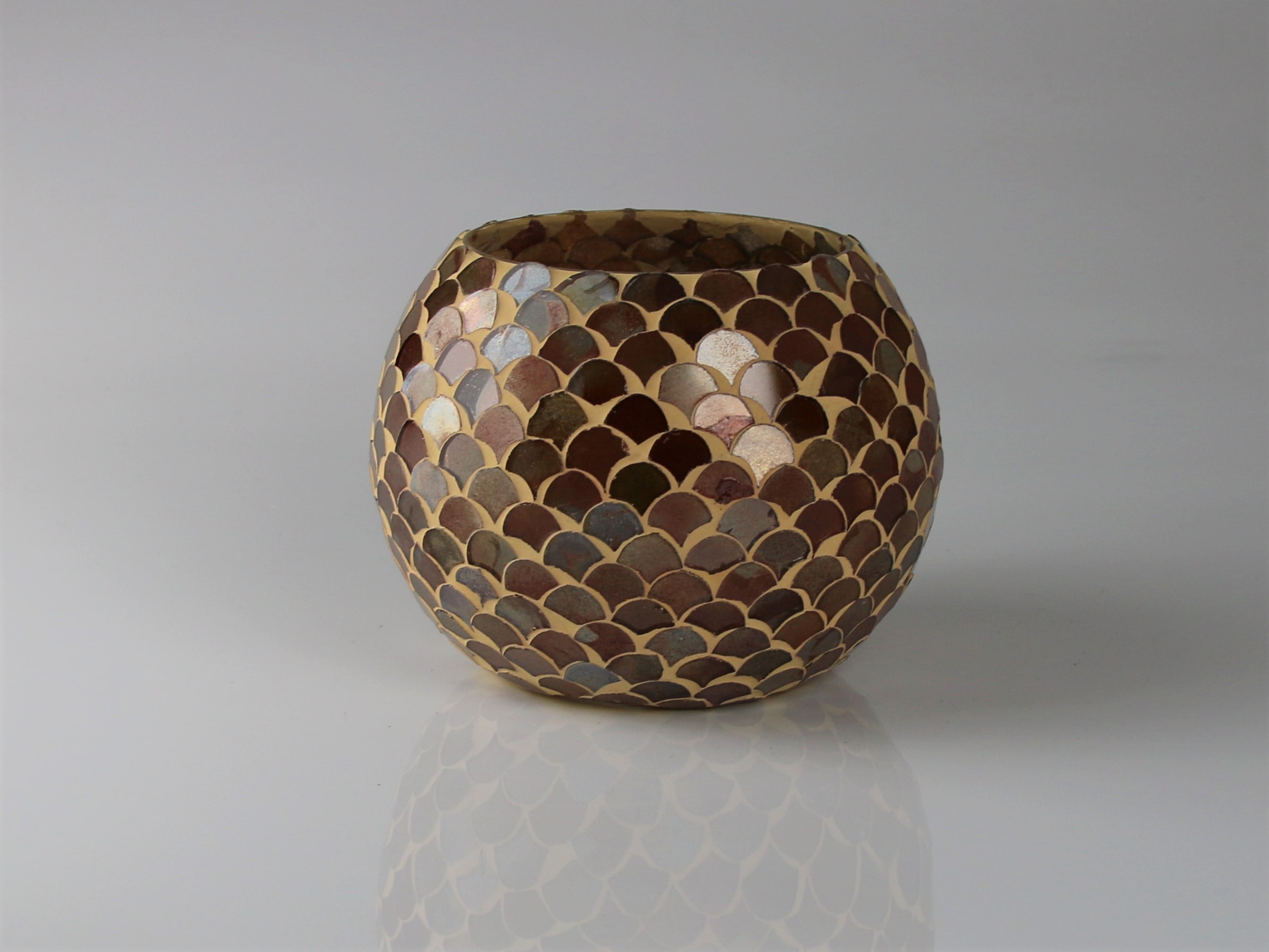 AM Design Windlicht "aus Steingut" 2er Set, BxH: 15x10 cm