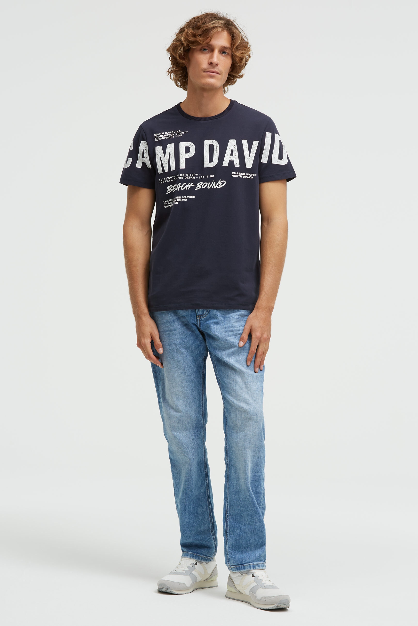 CAMP DAVID Rundhalsshirt mit Baumwolle