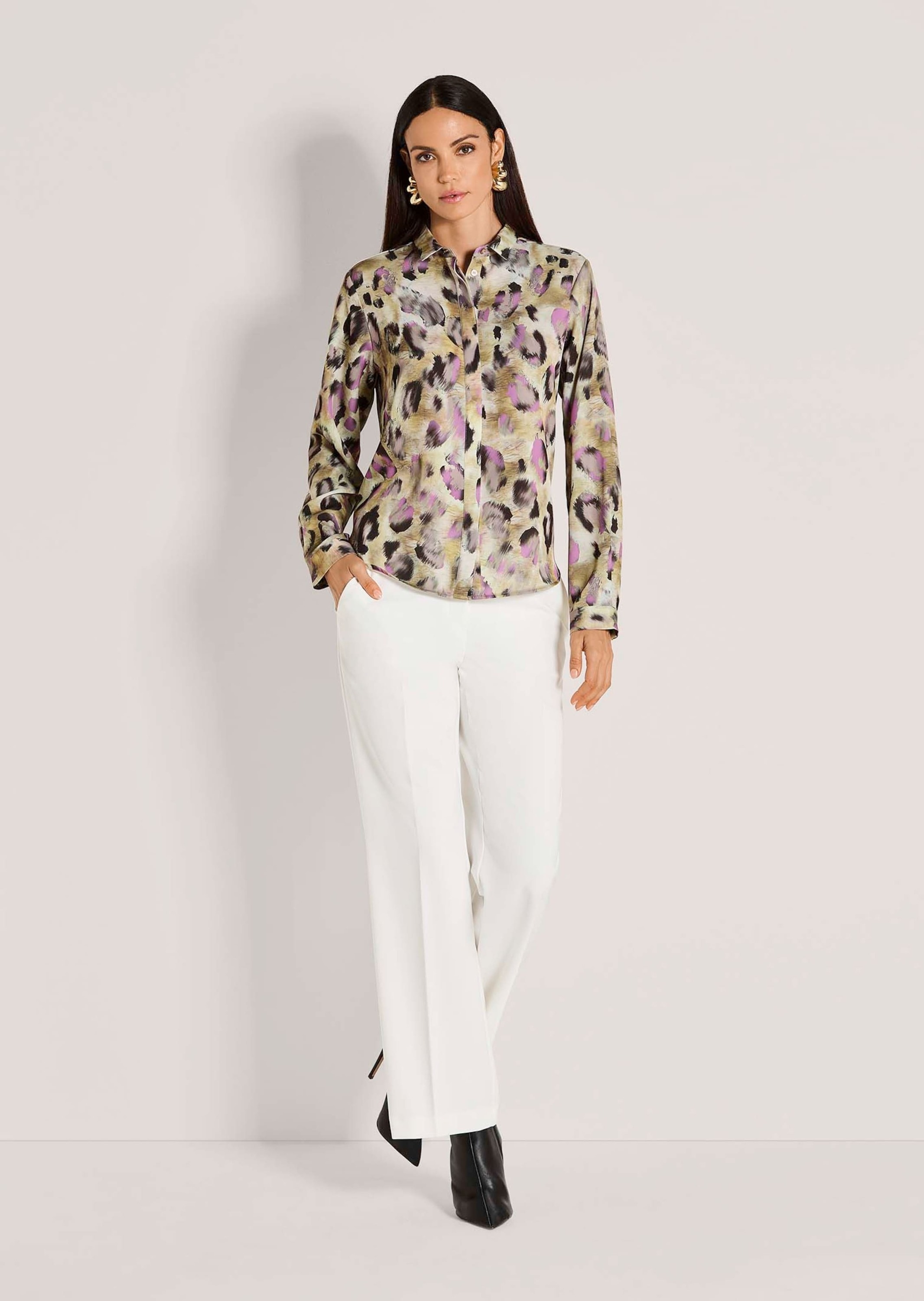 MADELEINE Langarmbluse "Hemdbluse Modische Bluse mit Animal-Print" günstig online kaufen