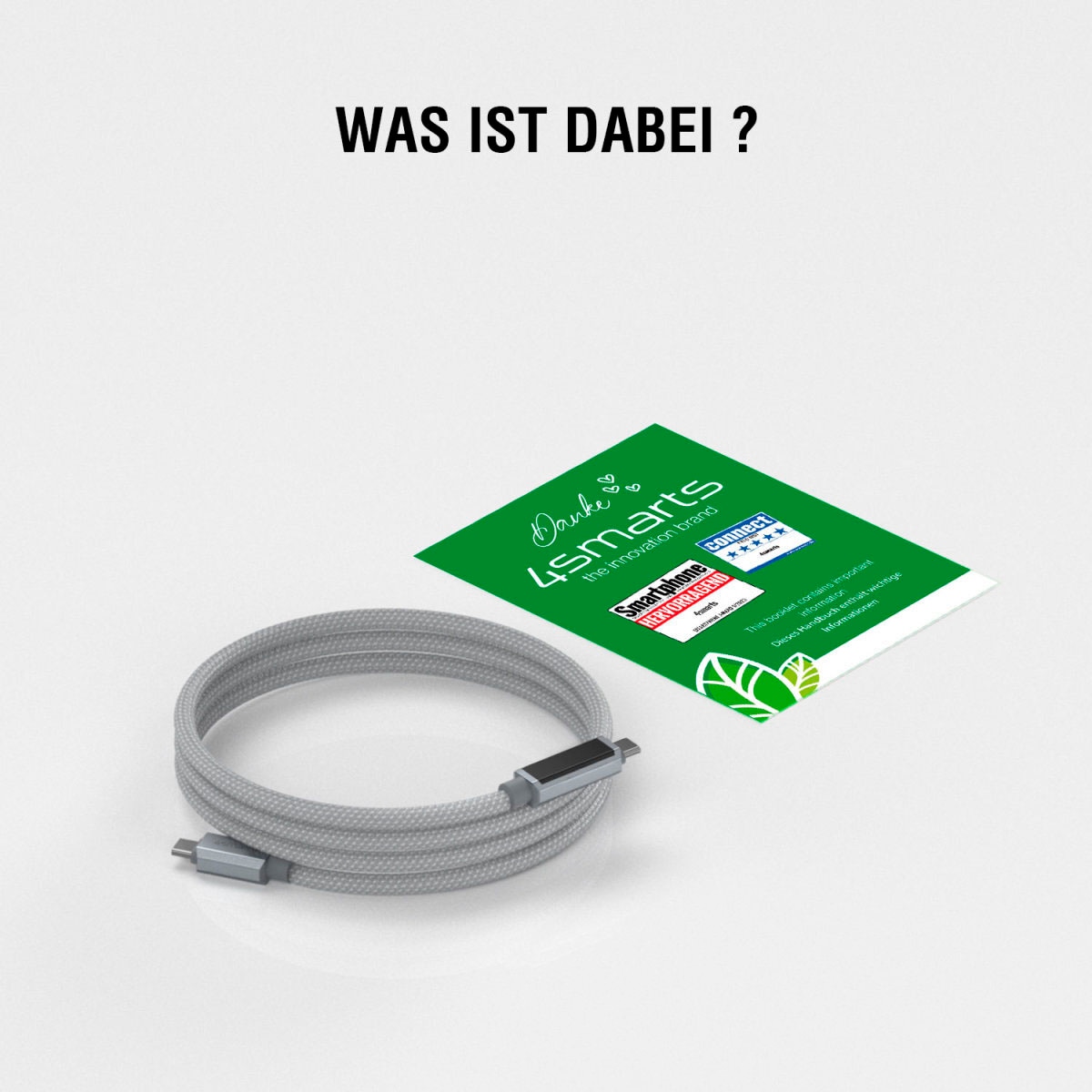 4smarts USB-Kabel »DigitCord USB-C 100W«, USB Typ C-USB Typ C, 150,00 cm