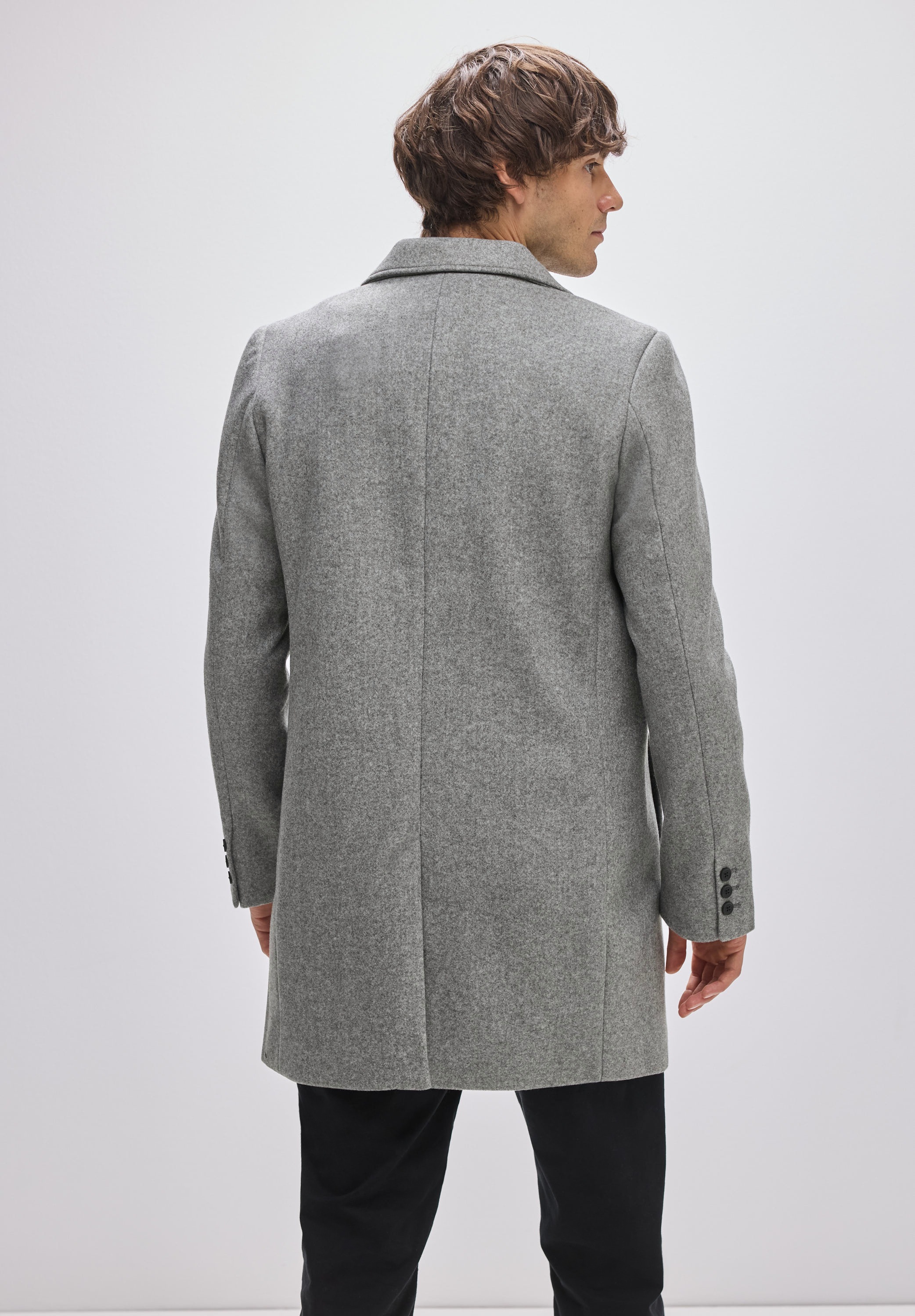 STREET ONE MEN Outdoorjacke ohne Kapuze mit Knopfleiste