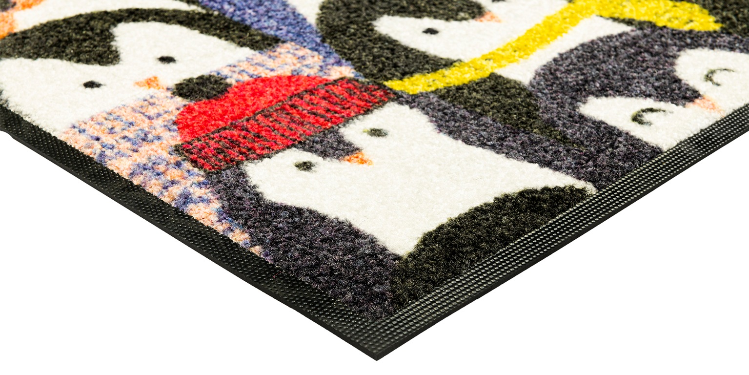 wash+dry by Kleen-Tex Fußmatte »Penguin Audience«, rechteckig, 7 mm Höhe