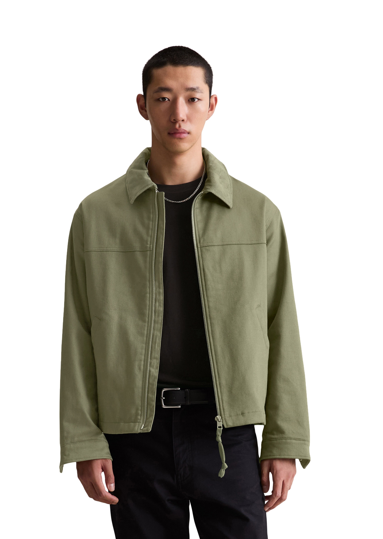 Marc OPolo DENIM Outdoorjacke "mit Cord-Kragen", ohne Kapuze günstig online kaufen