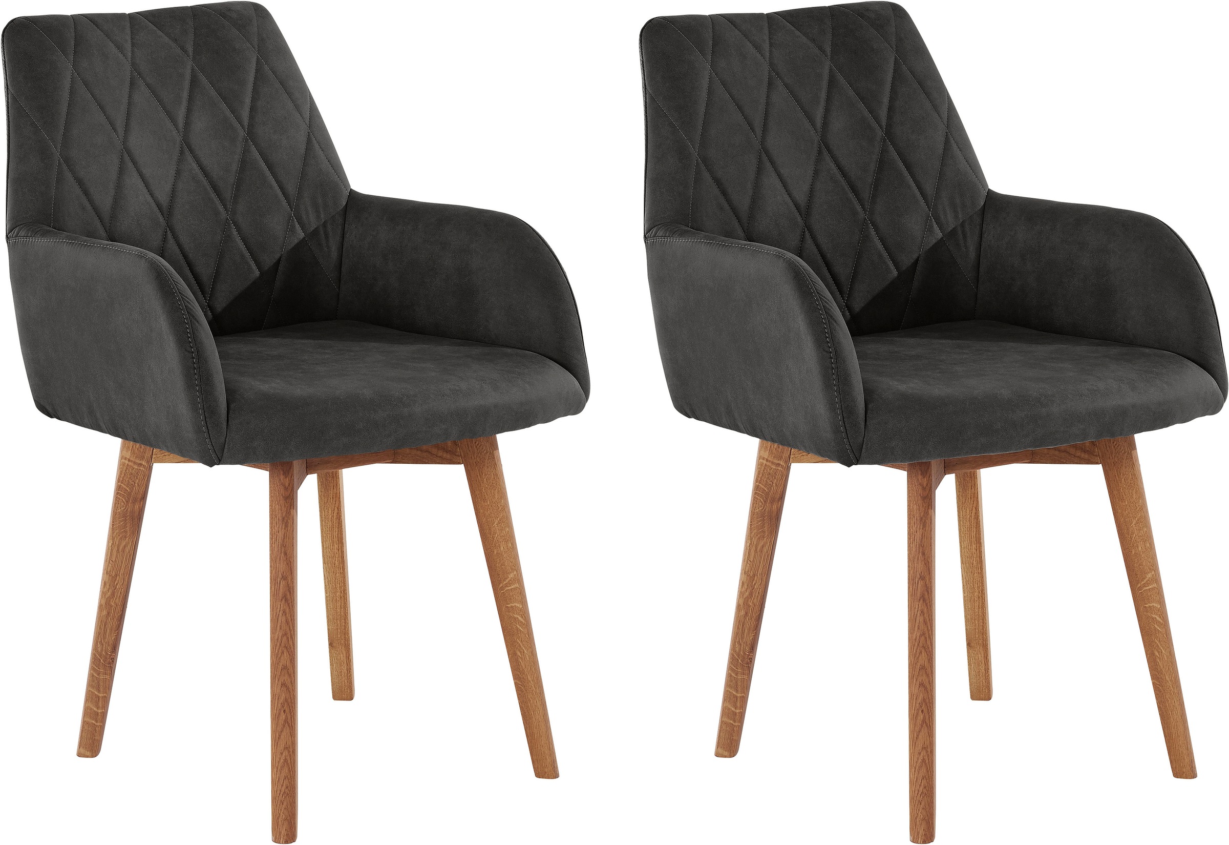 OTTO home Esszimmerstuhl "Brest" (Set) 2 Stk.Armlehnstuhl in Leder oder Mic günstig online kaufen