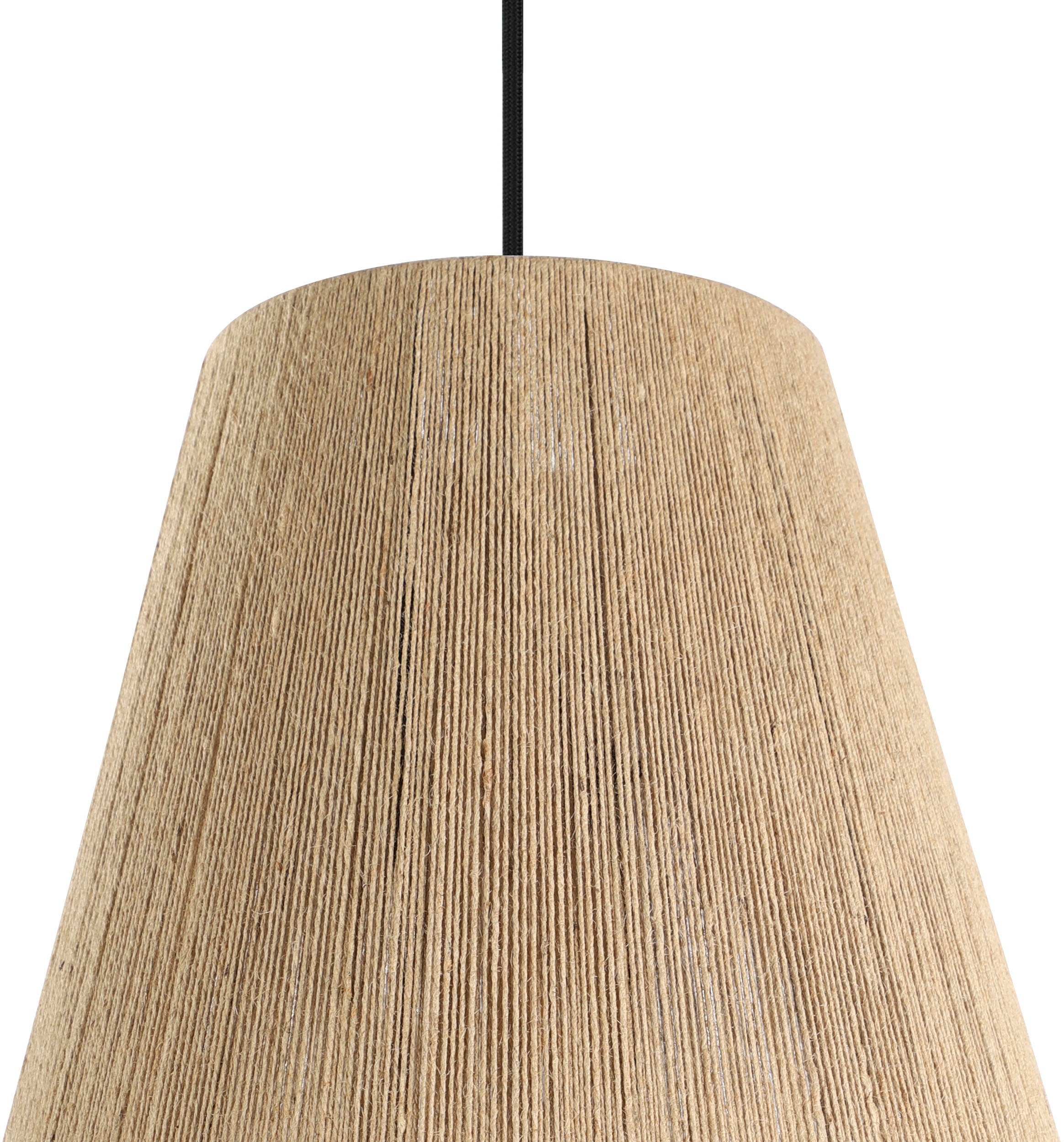 EGLO Hängeleuchte »ALDERNEY Pendellampe, Retro, Stahl und Textil, Hängelampe, E27, Lampe«, Leuchtmittel E27 | Leuchtmittel wechselbar-ohne Leuchtmittel, Hängeleuchte, H110 x Ø30 cm, schwarz, 1X40W exkl.