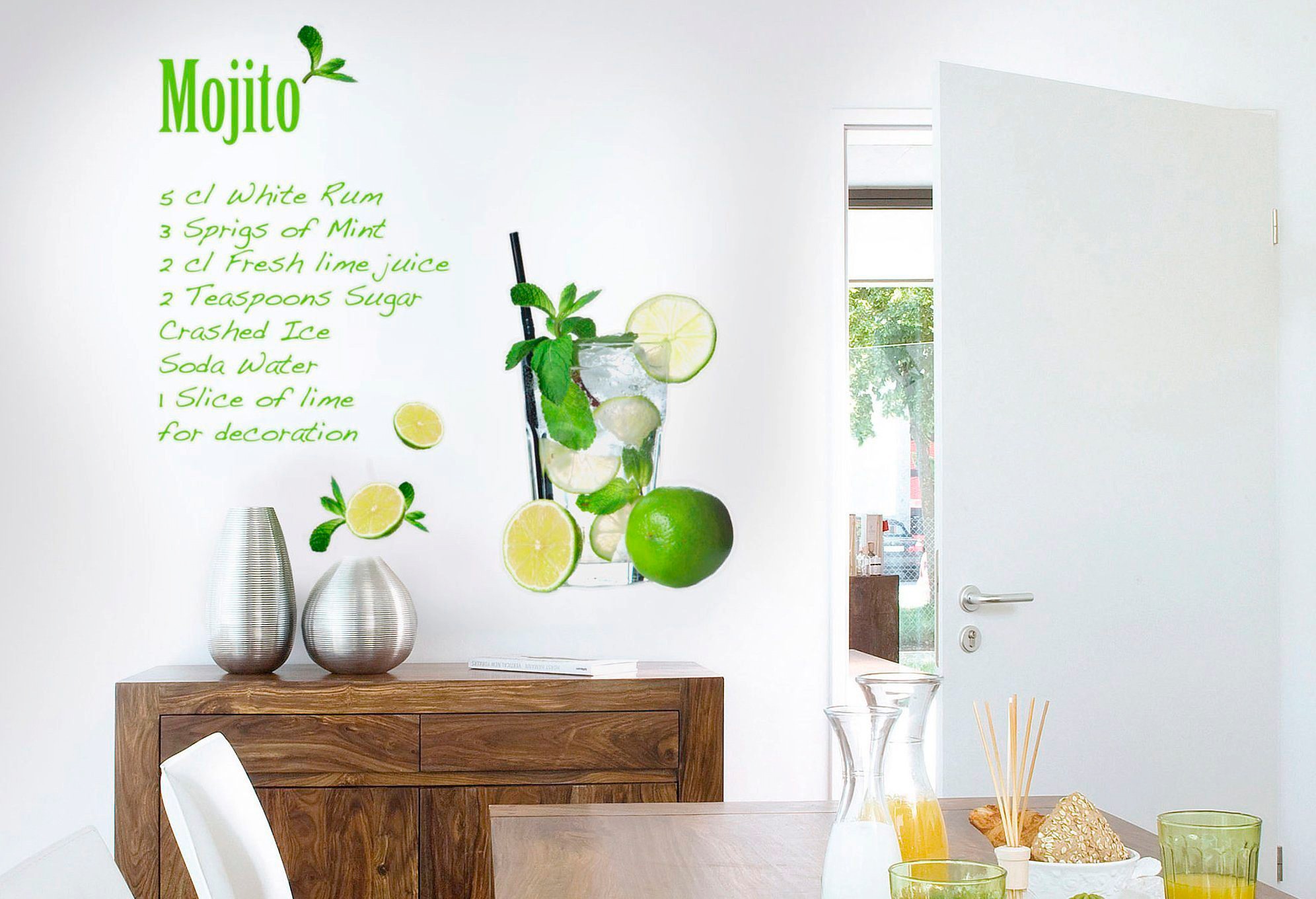 Komar Wandtattoo "Mojito - Größe 100 x 70 cm", selbstklebend, Wandsticker günstig online kaufen