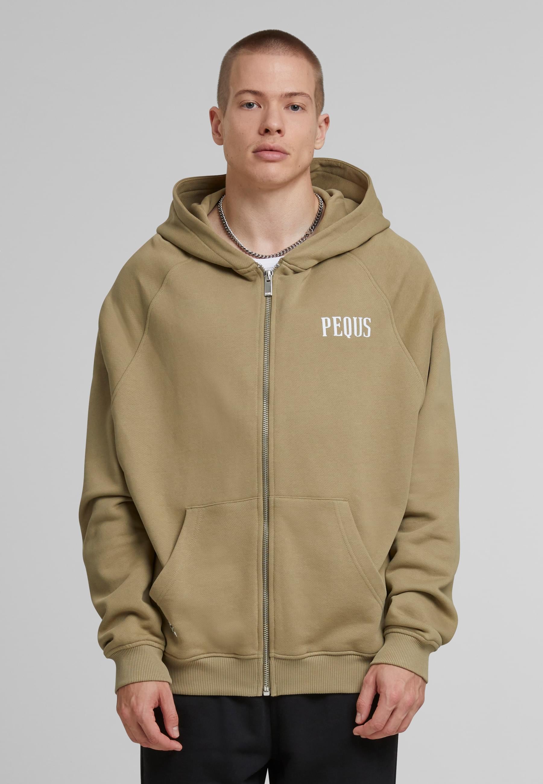 PEQUS Sweatjacke »PEQUS PEQUS Back Logo Zip-Hoodie«