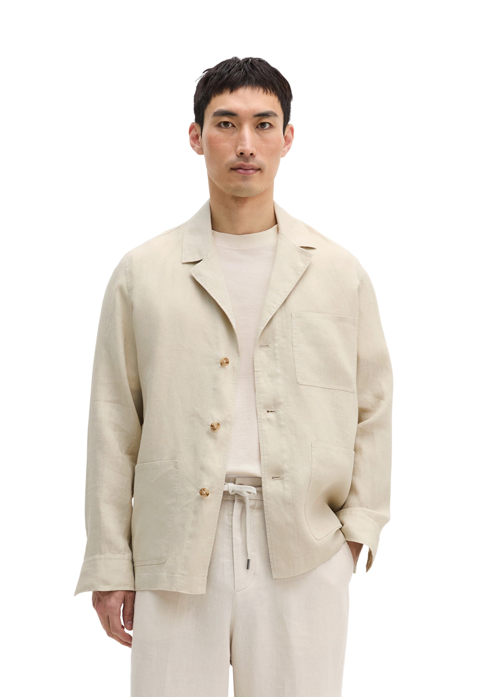 Marc OPolo Kurzjacke "aus reinem Leinen" ohne Kapuze