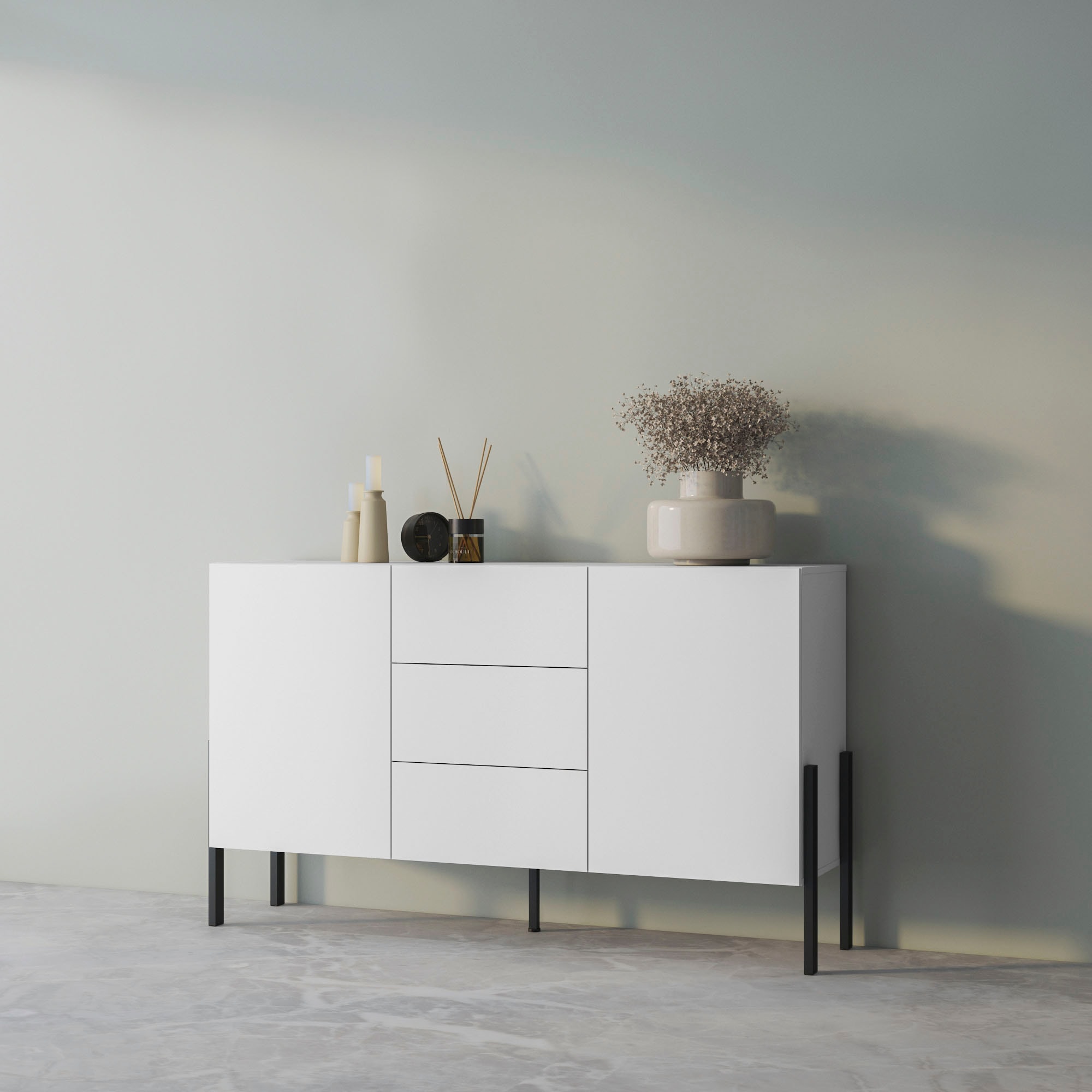 OTTO home Sideboard "Jukon, Breite 150 bzw.180 cm, moderne grifflose Kommod günstig online kaufen