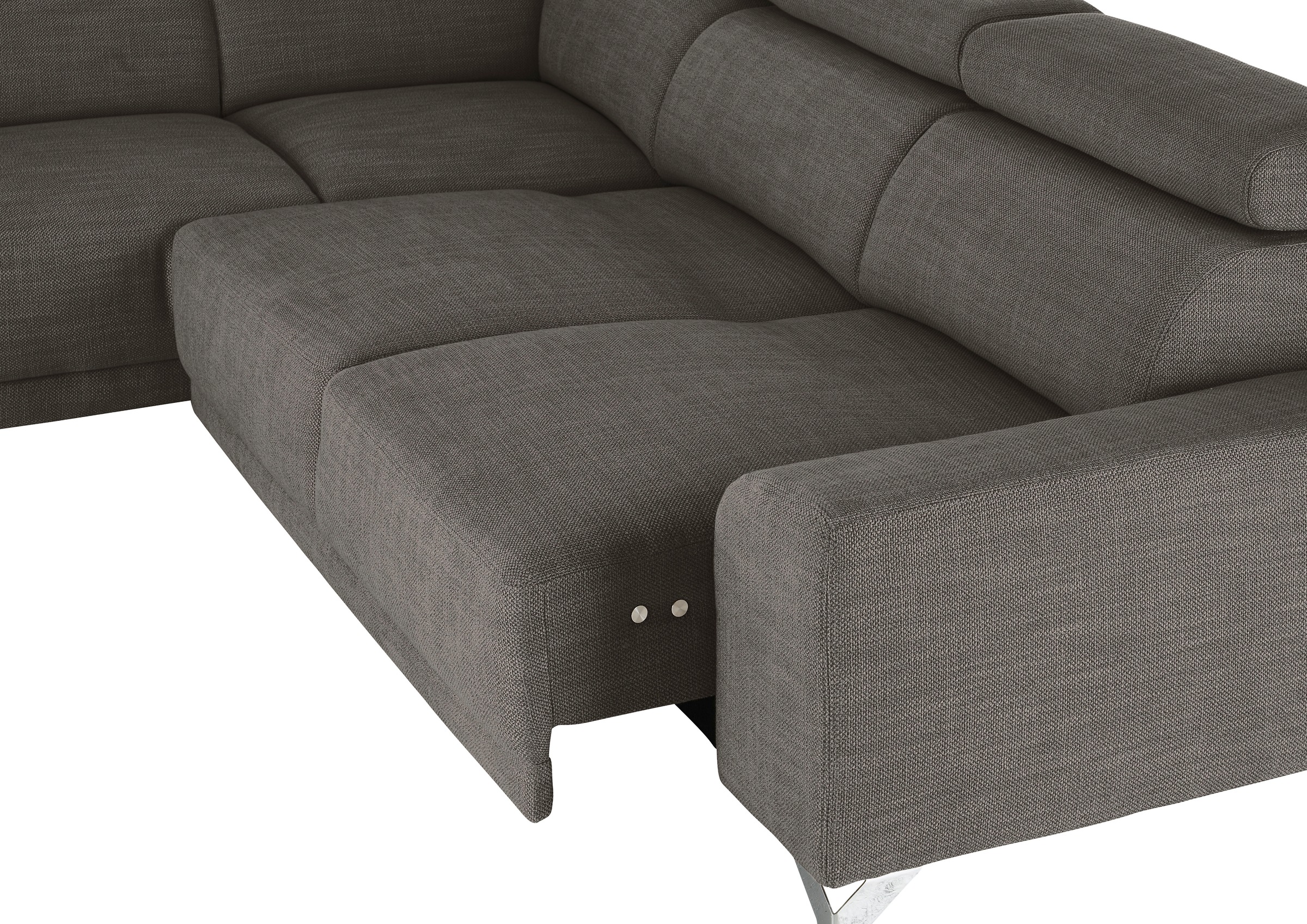 3C Candy Ecksofa »Greve Sofa immer mit manuelle Kopfteilverstellungen, modern, elegant«, wahlweise motorischer Sitzvorzug, bequem und zeitlos, L-Form