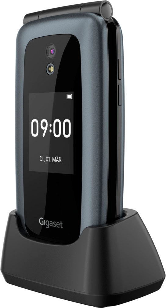 Gigaset Klapphandy 2 »GL7«, 4 Kamera Zoll, cm/2,8 Speicherplatz, GB Titanium-grey, MP | BAUR 7,3