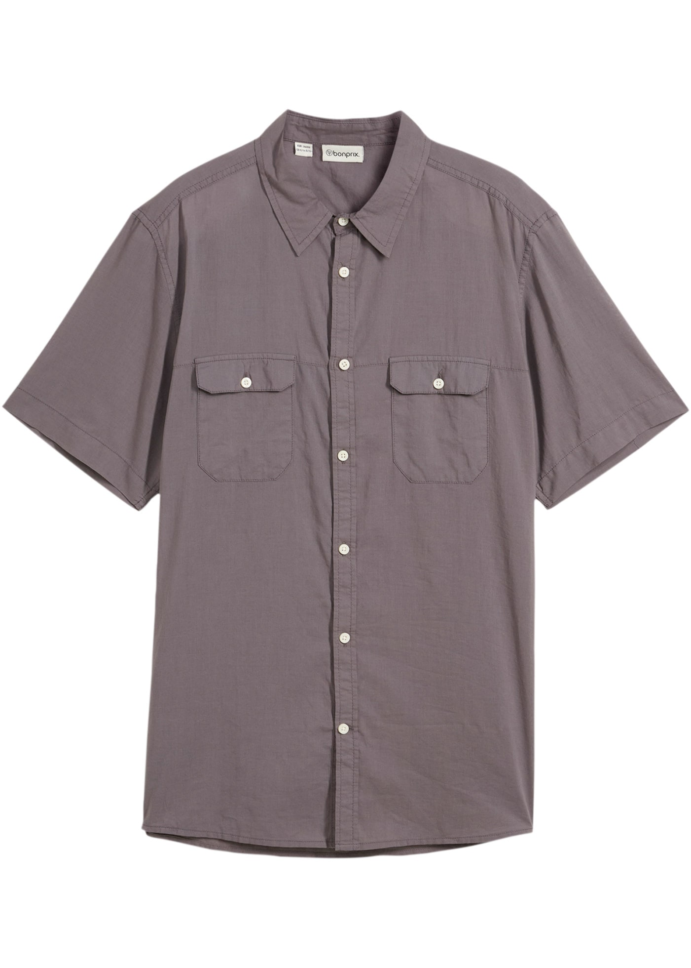 bonprix Kurzarmhemd "Kurzarmhemd aus reiner Baumwolle" Regular Fit, aus Bau günstig online kaufen