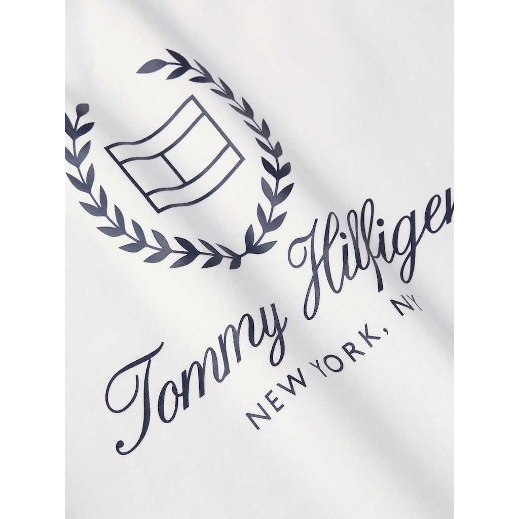 Tommy Hilfiger Sweatshirt »REG FLAG SCRIPT CNK SWTSHRT«, mit Logodruck auf der Brust