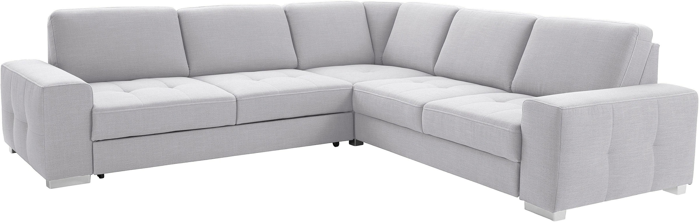 sit&more Ecksofa »Santorini L-Form«, mit Federkern und Sitztiefenverstellung, wahlweise mit Bettfunktion