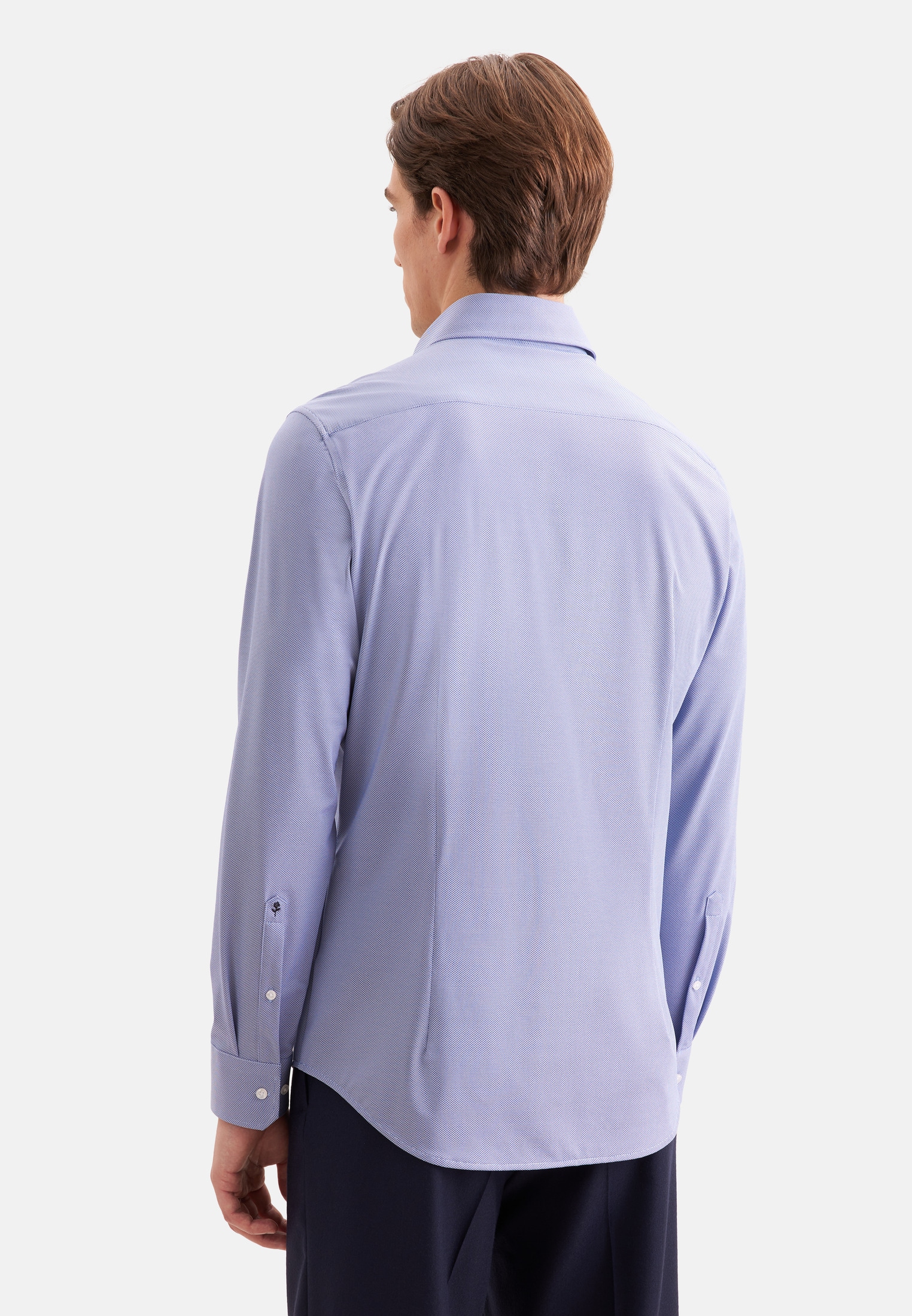 seidensticker Businesshemd »Schwarze Rose« Slim 1/1 Kentkragen Struktur