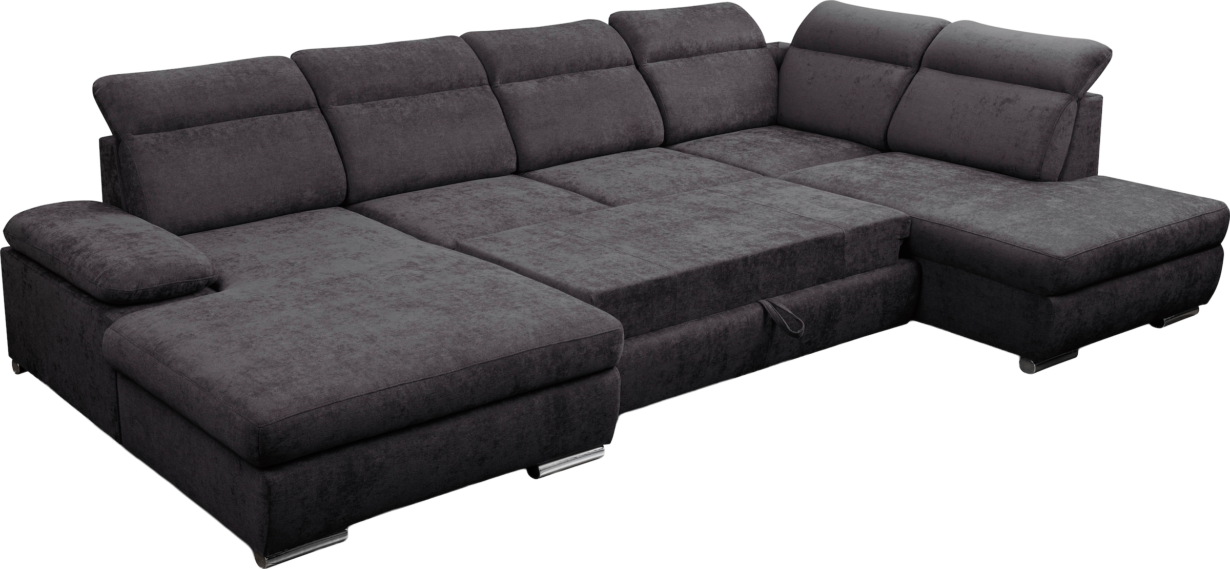 WERK2 Wohnlandschaft »Cordoba inkl. Bett, Bettkasten & Kopfteilfunktion, Breite 359 cm«