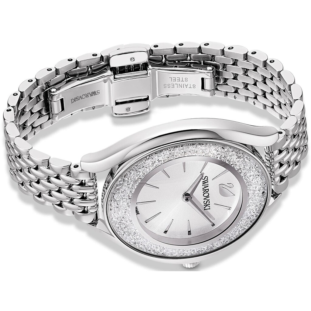 Swarovski Quarzuhr »CRYSTALLINE AURA, 5519462«, Armbanduhr, Damenuhr, Swarovski-Kristalle, Swiss Made