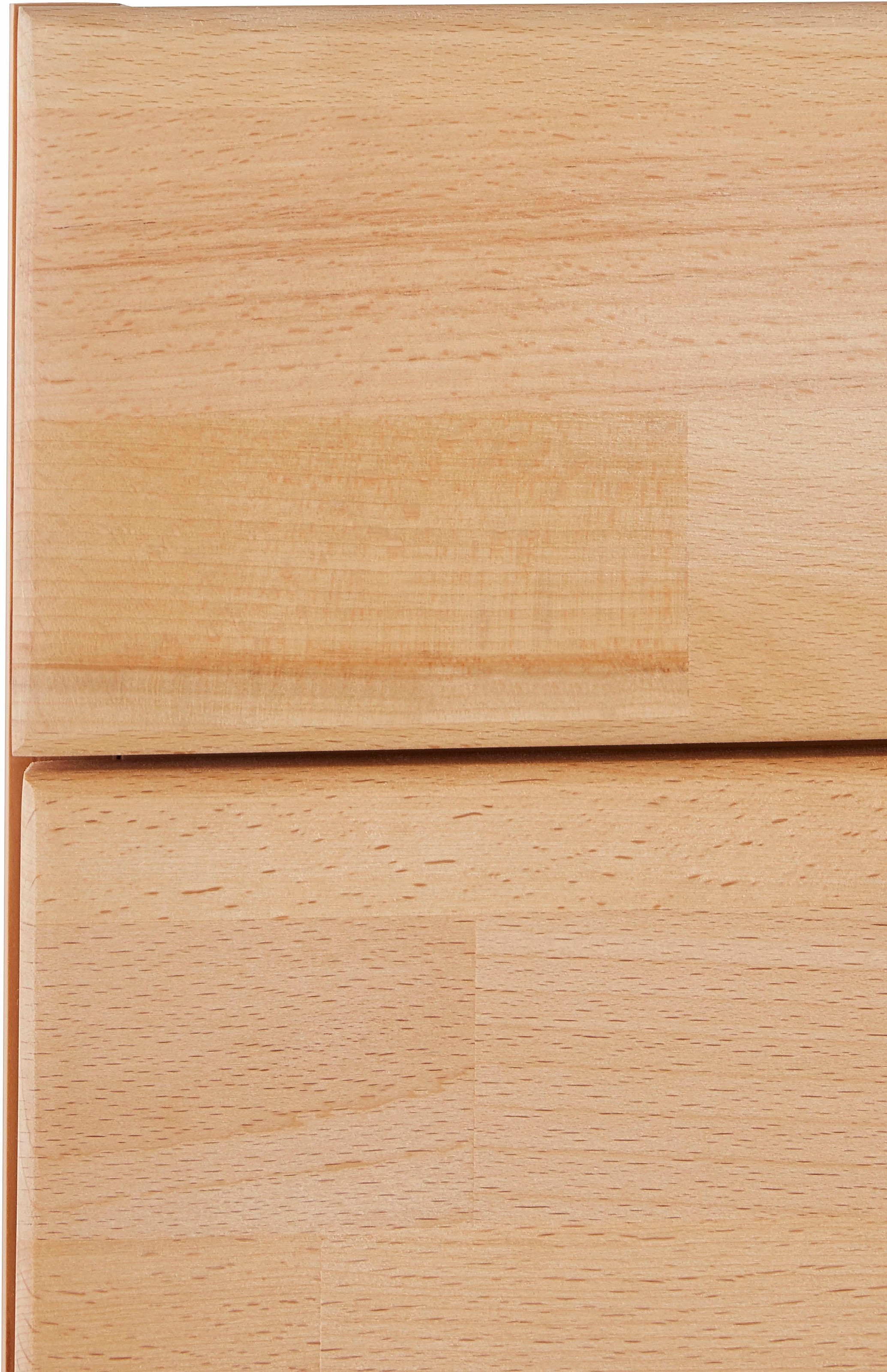 Home affaire Sideboard »Vetro,200cm breit,40 cm tief,4 Schubladen Oberplatte aus Glas«, Kernbuche massiv, Holzwerkstoff, 4Türen,4 Schubladen, Griffmulden