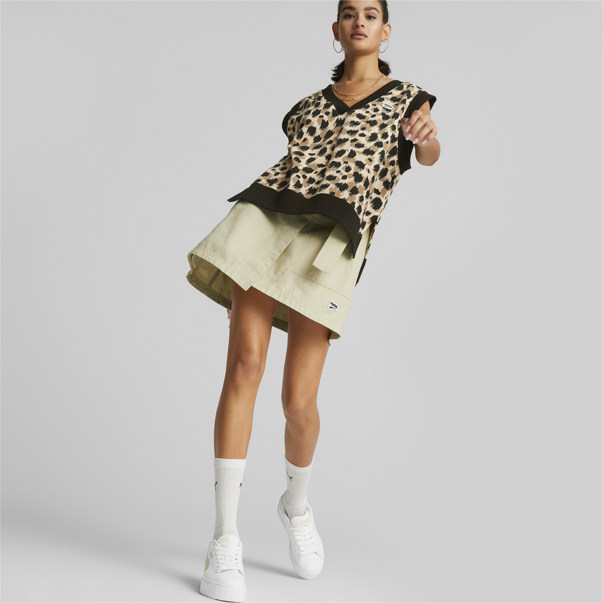 PUMA Sweatshirt »Downtown Printed Weste Damen«