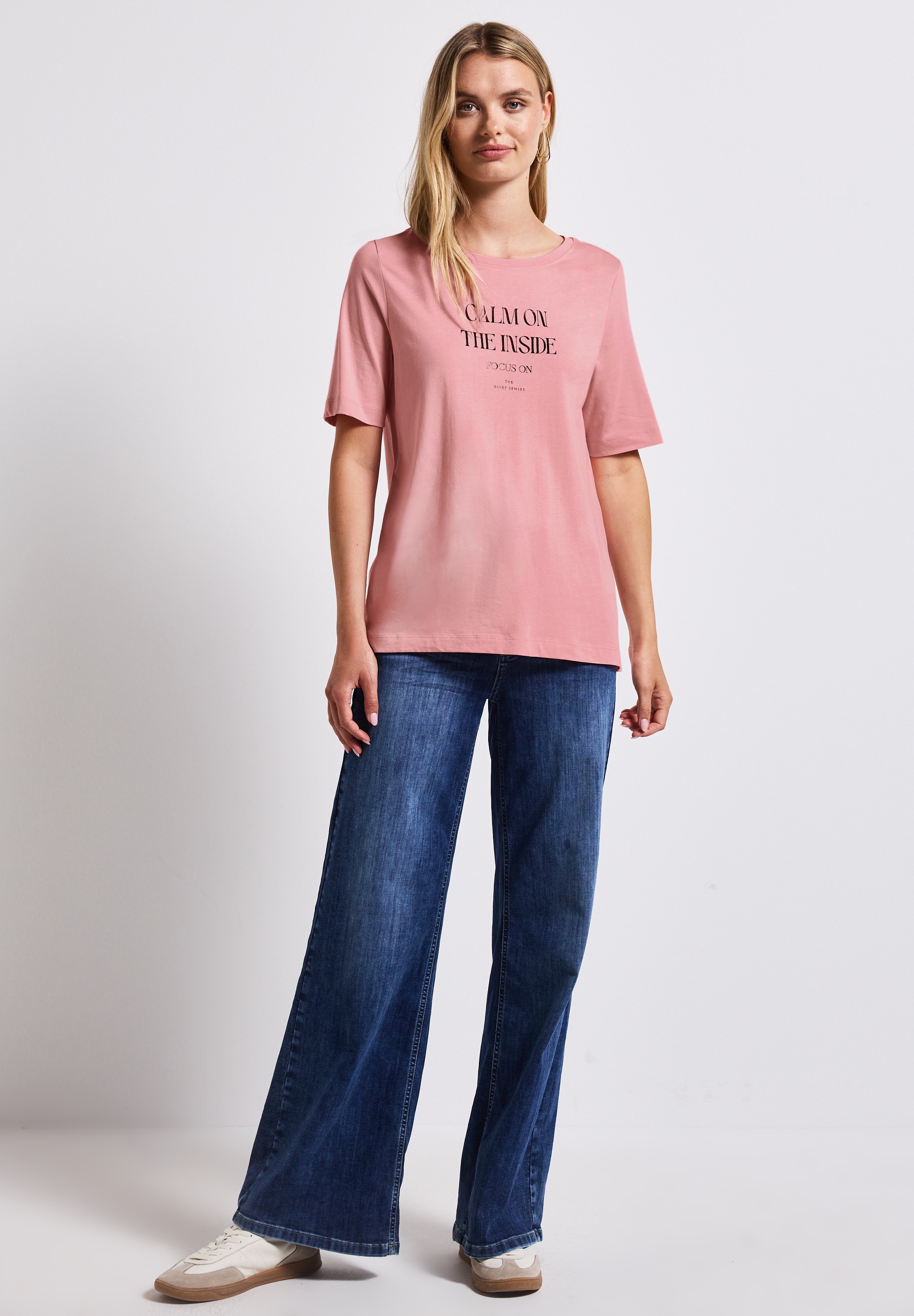 STREET ONE Print-Shirt, im soften Baumwoll-Mix