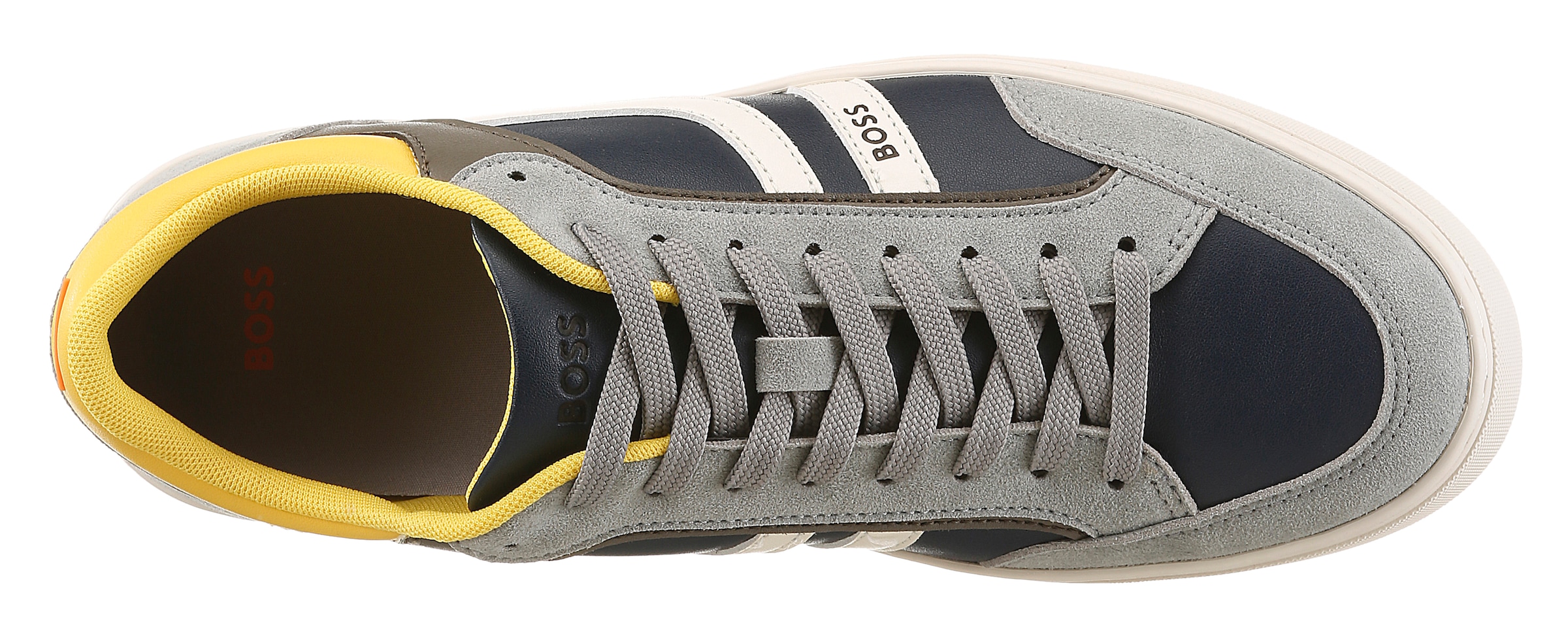 BOSS ORANGE Sneaker »Rhys_Tenn_pumi«  Freizeitschuh, Halbschuh, Schnürschuh mit farbigen Besätzen