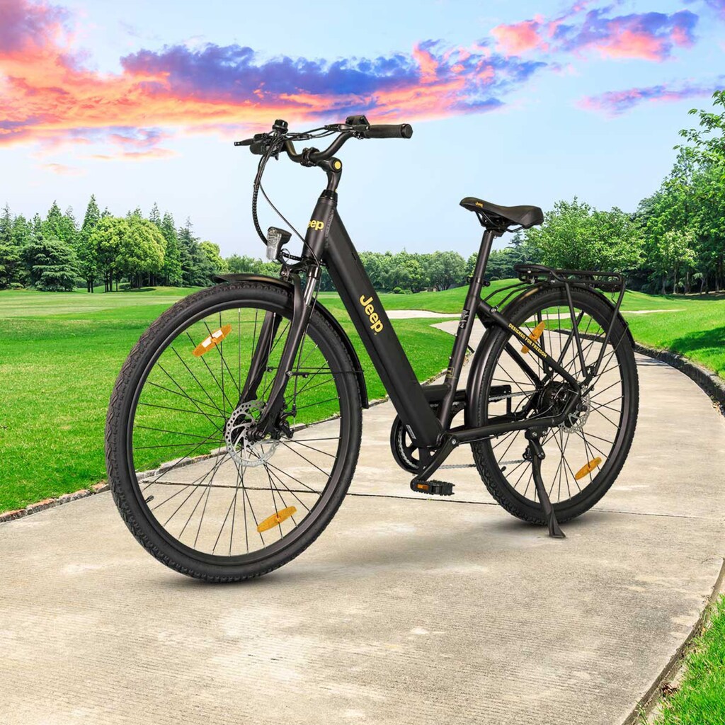 Jeep E-Bikes E-Bike »TLR 7020«, 7 Gang, Heckmotor 250 W, (mit Akku-Ladegerät)